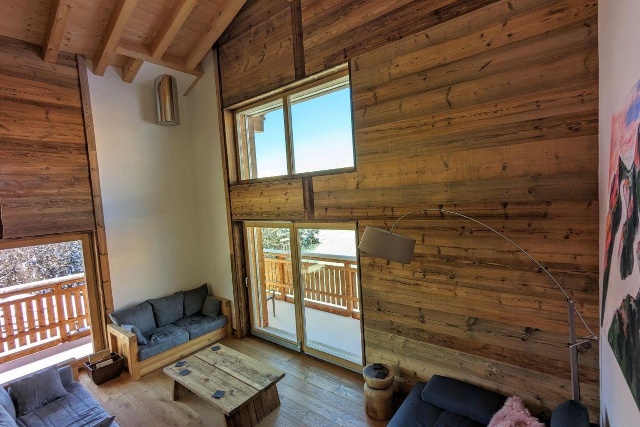 Ski-in Ski-out - Les Mayens MA 022 - LUXURY apart-Woonkamer