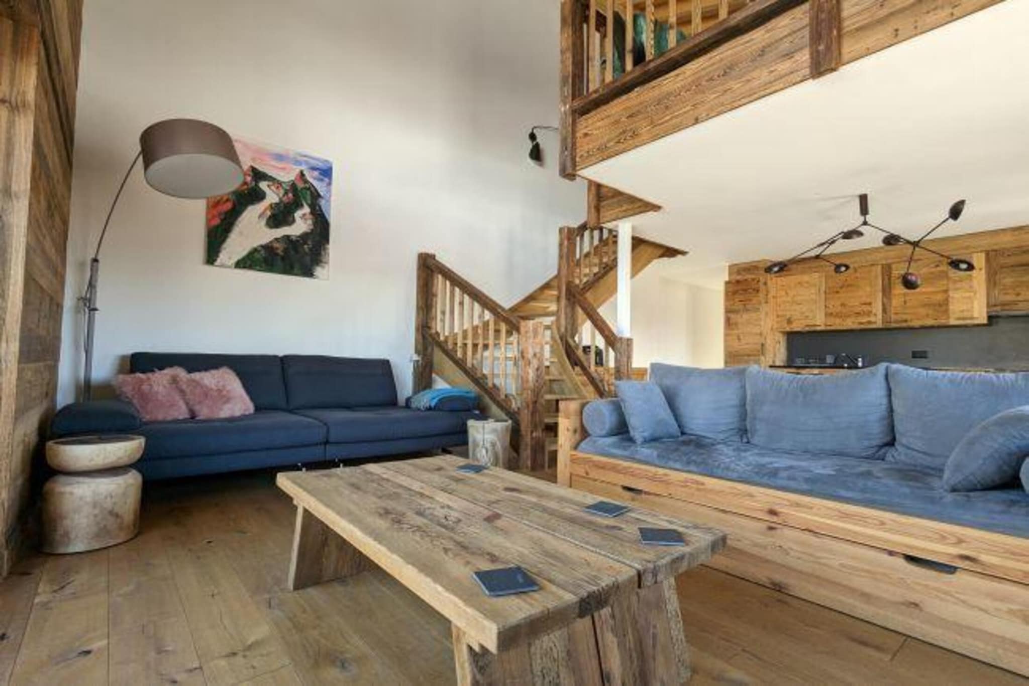 Ski-in Ski-out - Les Mayens MA 022 - LUXURY apart-Woonkamer