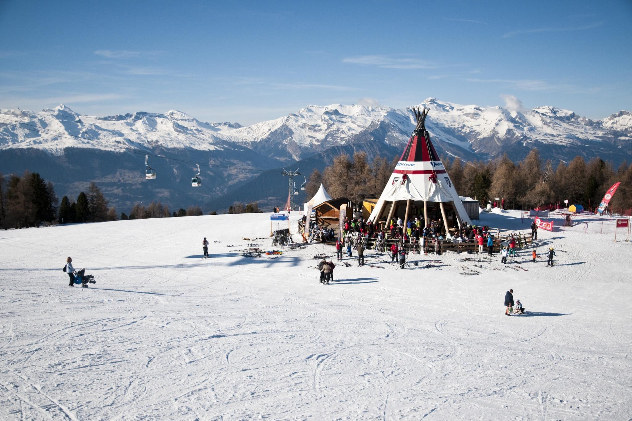 Ski-in Ski-out - Les Mayens MA 022 - LUXURY apart-Gebied winter 5km