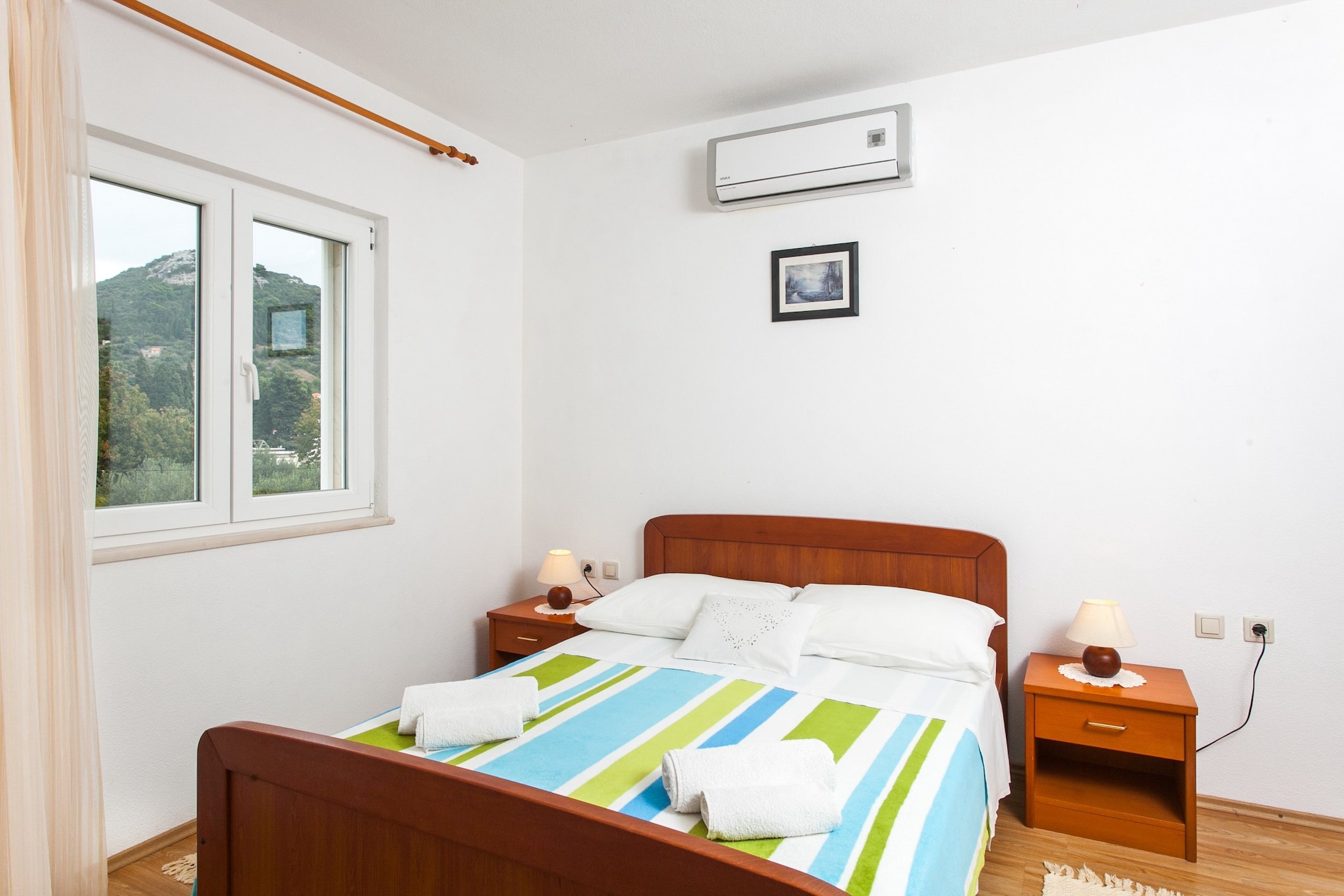 Apartments Ana Lopud - Double Room with Balcony and Sea View - (1 floor)-Schlafzimmer