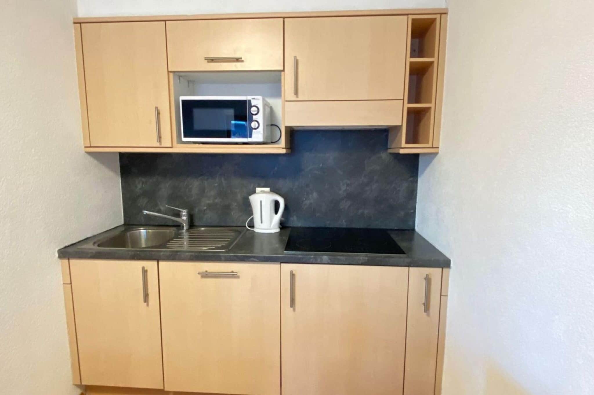 On the 1st floor: (hall(bunk bed), open kitchen(electric kettle, coffee machine, oven, microwave, dishwasher, fridge, freezer, dishes and cutlery(Bowls, chopsticks, plates, cups, etc.)), Living/diningroom(double sofa bed(80 x 200 cm), TV(cable, flatscreen, satellite)), bedroom(single bed(90 x 200 cm), single bed(90 x 200 cm)), bedroom(single bed(90 x 200 cm), single bed(90 x 200 cm)), bathroom(bath tub, washbasin, toilet), bathroom(shower, washbasin, toilet), balcony, balcony)\n\nski storage, sauna, washing machine, heating(central), lift