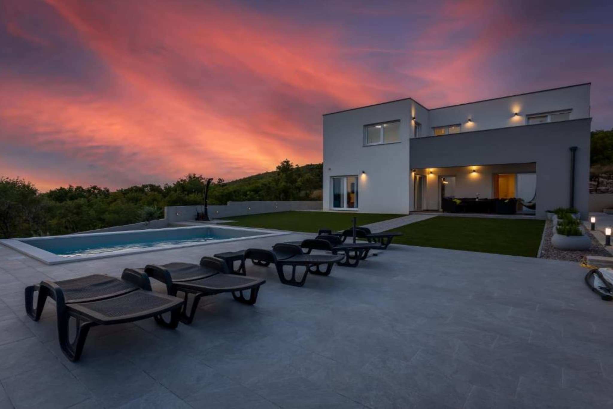 Villa Fran - Four Bedroom Villa with Private Pool-Außenbereich