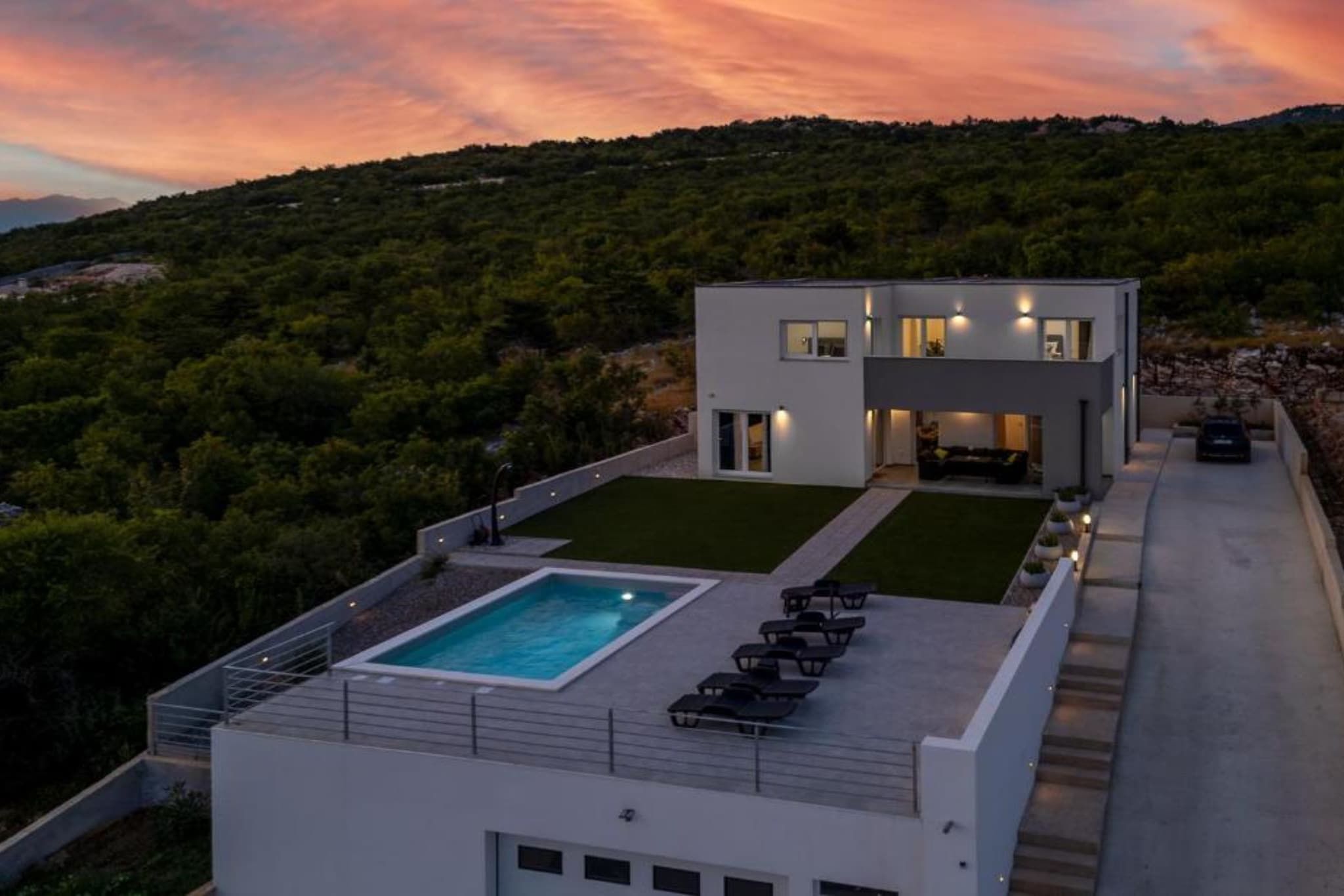 Villa Fran - Four Bedroom Villa with Private Pool-Außenbereich