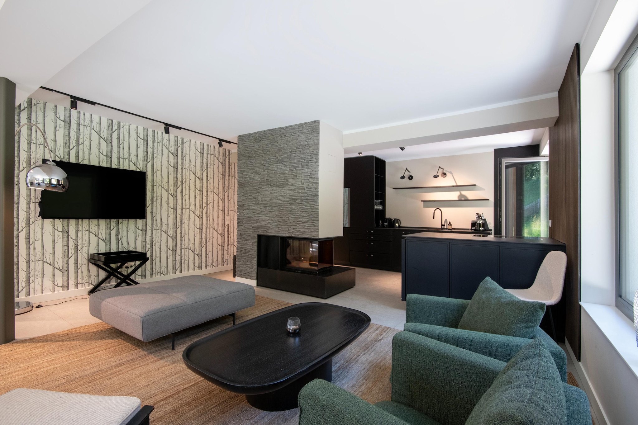 Mountain Retreat B - Woonkamer