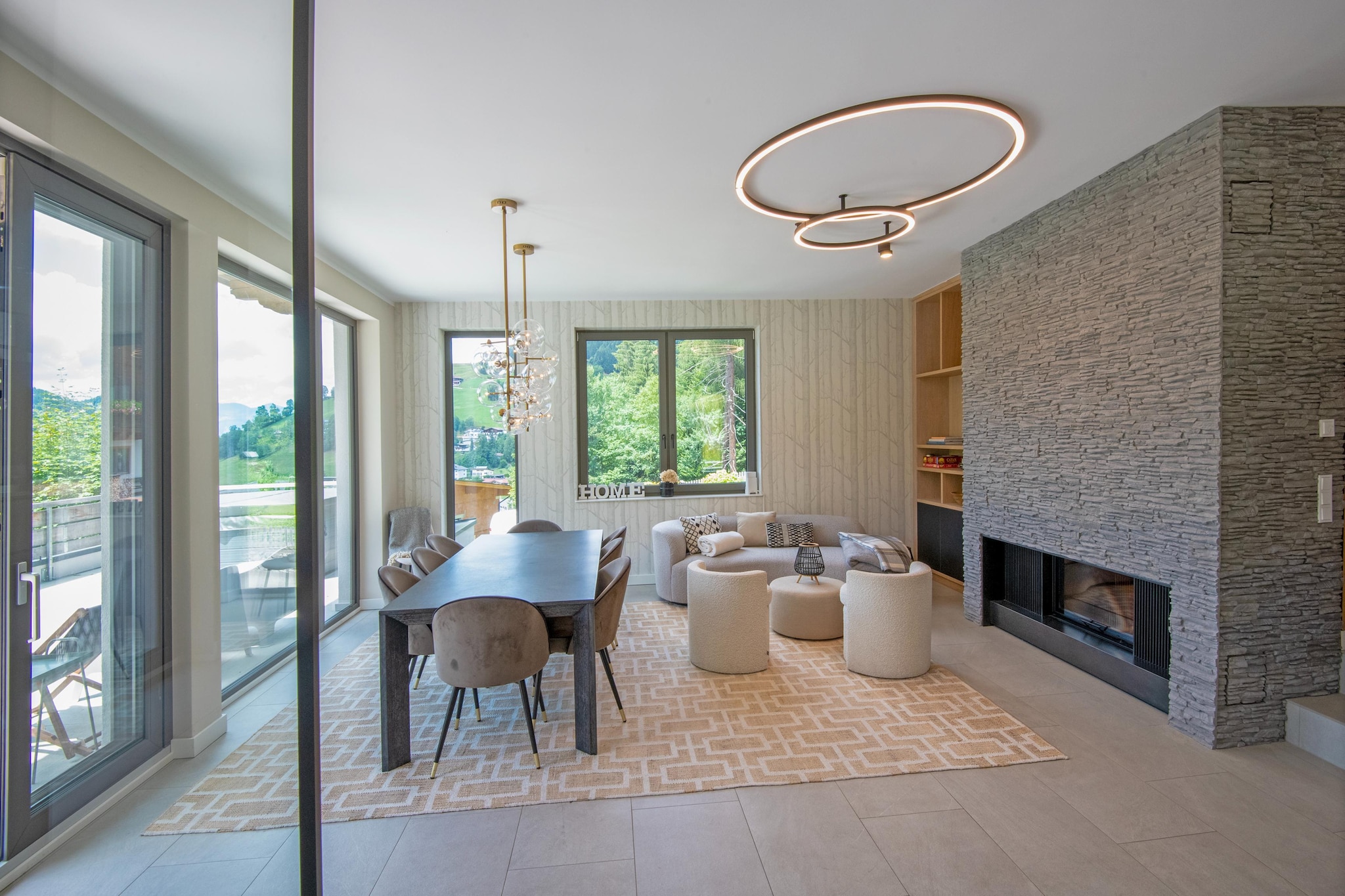 Mountain Retreat A - Woonkamer