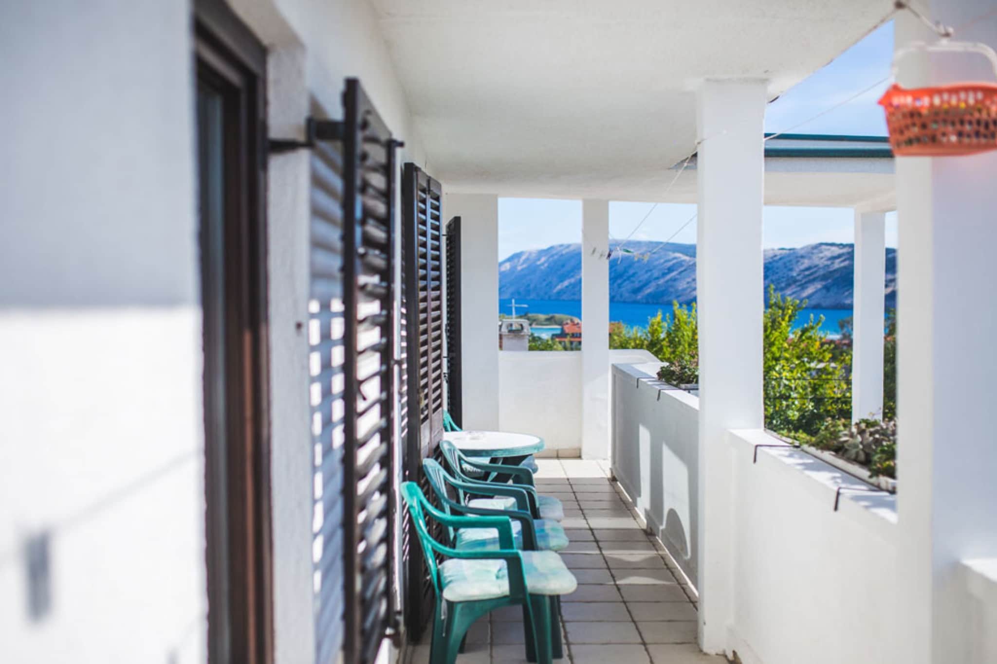 Apartments Jug - Standard Studio Apartment with Balcony and Sea View-Balcon-terrasse