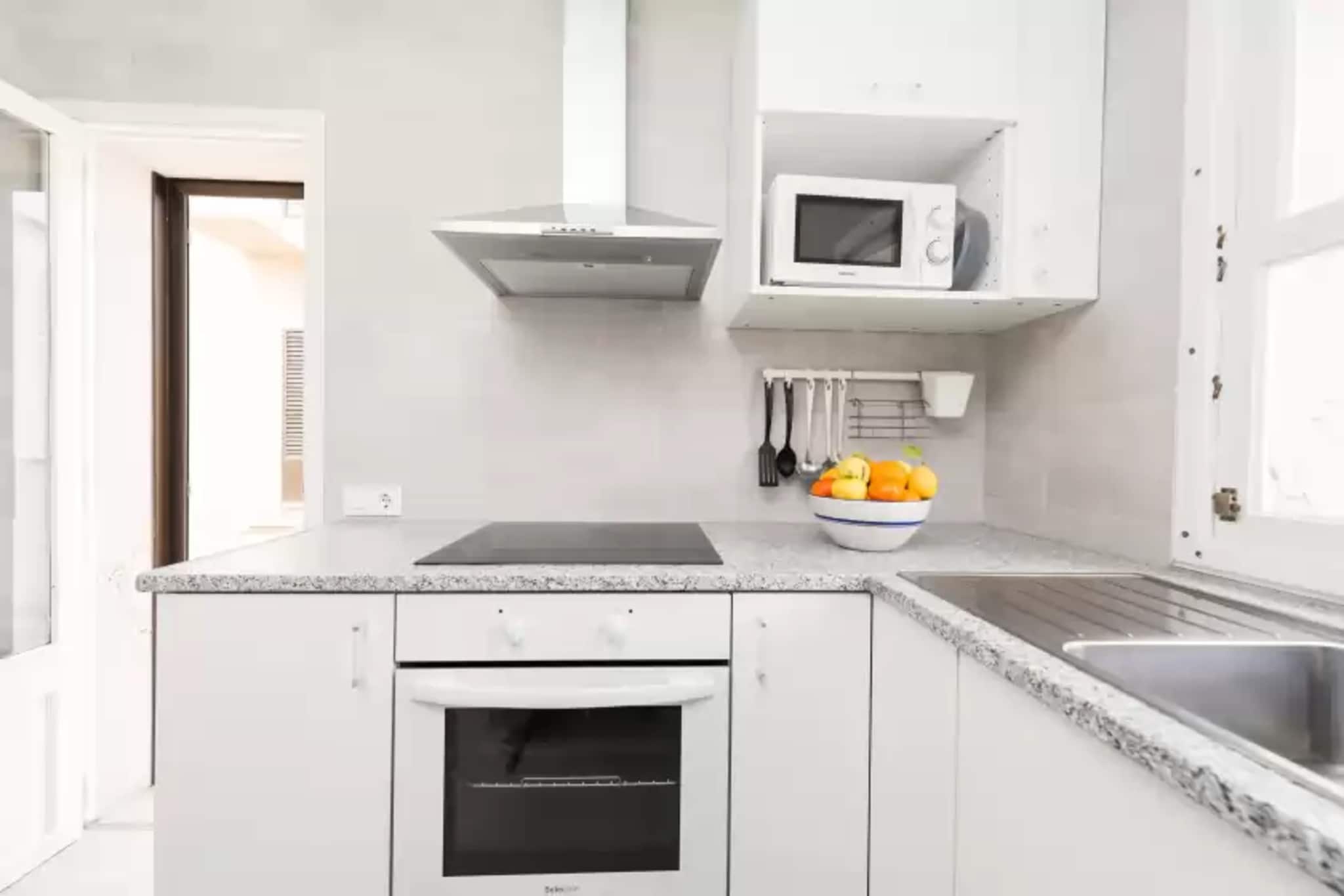 Spend an unforgettable beach holiday in this beautiful house located in a spectacular setting. Outside you can enjoy the sea breeze in the wonderful relaxation area on the terrace, having a cocktail at sunset. An outdoor dining table will allow you to enjoy the views while you have lunch or dinner, or prepare a fantastic barbecue to enjoy with your family and friends. You can also enjoy the Mediterranean climate in the garden area where the children can play outdoors. The house is located in a quiet and residential area with neighbours around.

The house of 90 m2 is distributed in a single floor and has a Mediterranean style, bright and refreshing, ideal to disconnect for a few days. The living-dining room has two comfortable sofas from where you can watch TV (national channels). The dining area can seat up to 6 people and has sea views. The kitchen is independent and is equipped with ceramic hob, oven and the basic elements for holiday cooking. A bathroom with shower serves the house. Next are the bedrooms. The first bedroom has a double bed, built-in wardrobe and en-suite bathroom with shower. It is worth noting that this bedroom has no window, but next to it is the en-suite bathroom which has a window with beautiful views of the garden and the sea, so that natural light enters the room. The second bedroom has another double bed, sea views as well as a built-in wardrobe and the last bedroom has a trundle bed and a chest of drawers and the window looks out over the side of the plot. All bedrooms have a fan for cooling. If you are travelling with a baby, a cot and high chair are at your disposal. Finally, the house has a washing machine, iron and ironing board.

The house is located in the village of Son Serra de Marina, a very quiet village with basic services, ideal for a family holiday. The beach is sandy and rocky, very shallow and shallow, mainly visited by local families and tourists. You can visit Can Picafort where you will find a wide range of leisure activities, shops, supermarkets and restaurants. A little further Alcudia and its wall and fantastic coves such as Mal Pas and Alcanada. 

The fireplace cannot be used. 
The upper terraces cannot be used. Consult the advertiser for possible charges. Pets are not allowed. The holding of events is forbidden. 
Distances
Beach: 0.2 km - Son Serra de Marina
Airport: 69.2 km - Aeroport Son Sant Joan
Golf course: 22 km - Golf Capdepera
Town: 0.2 km - Son Serra de Marina
Train station: 23.4 km - Estació de Sa Pobla
Bus stop: 0.5 km - Carrer Joan Frontera,  Son Serra de Marina
Ferry: 23.2 km - Port d'Alcudia
Hospital: 17.7 km - Hospital Juaneda Muro
 Guests are kindly required to dispose of all rubbish and ensure the property is properly tidied before departure. Should this not be the case, a charge of €90 will be deducted from the security deposit. Tourist license: ETV/9188