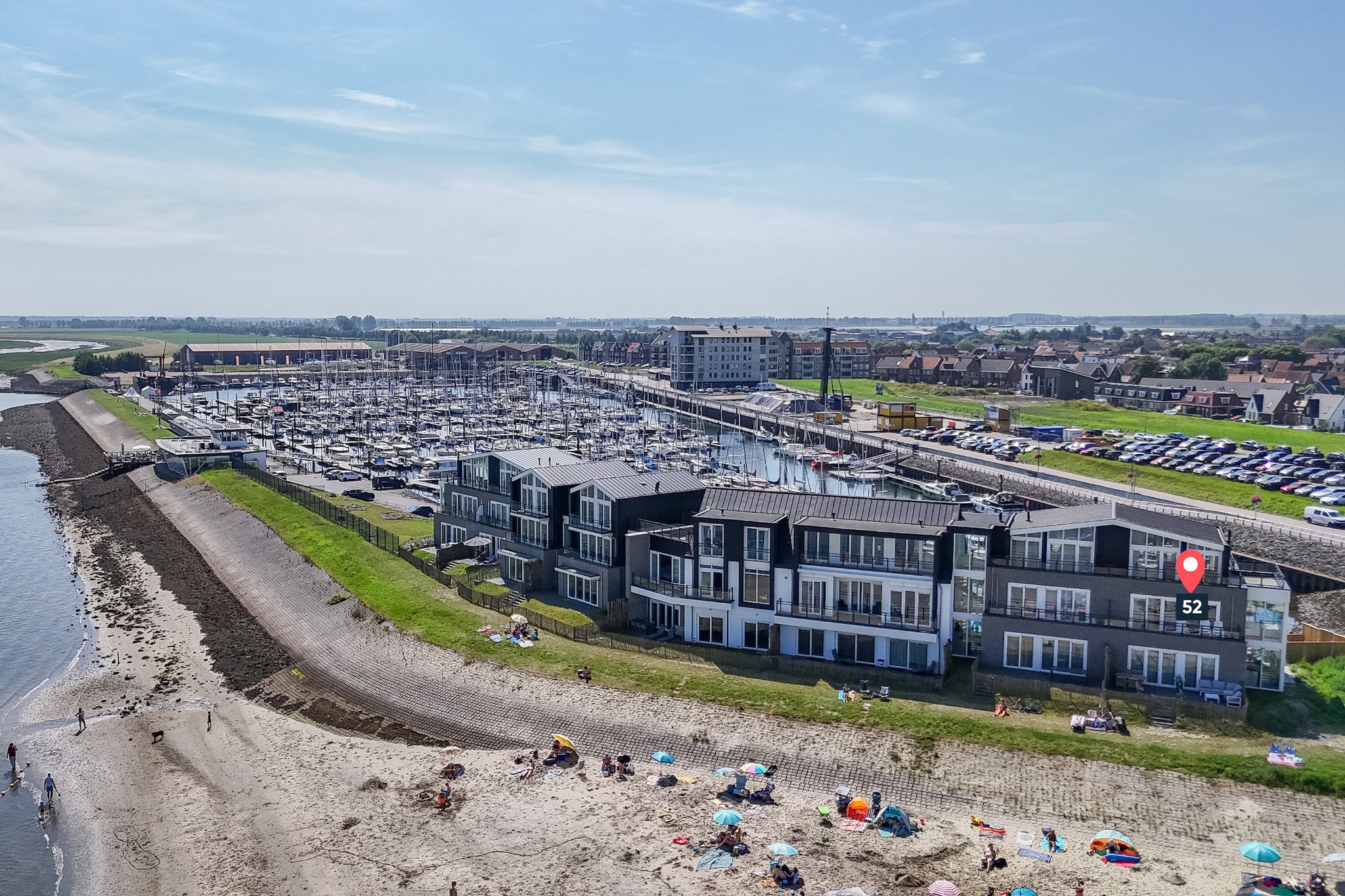 Appartement Vista Maris - Havenweg 8-52  Sint-Annaland Oosterschelde-Buitenkant zomer