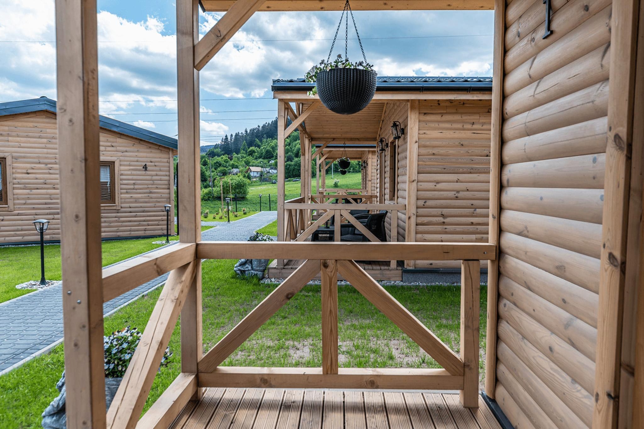 Osada Trzy Siostry domek nr 1 dla 5 osób Duszniki - Terrace balcony