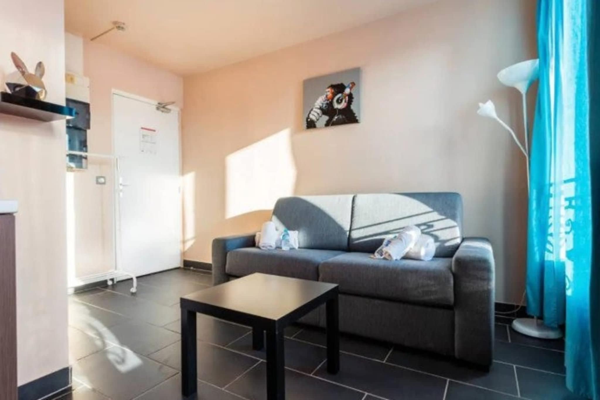 This superb studio in a residence with janitor near the center of Paris is ready to welcome you for your business or tourism stays.
The geographical location of the apartment will allow you to move very easily in the capital via the many possibilities of public transport:
- Subway: Aubervilliers (line 7) located at 3 minutes on foot.
- RER: Pantin (RER E), located 5 minutes walk away
- BUS day and night
- Velib Station
- Autolib Station
- Several cab companies available: G7 cabs (the most used) - call 36 07.