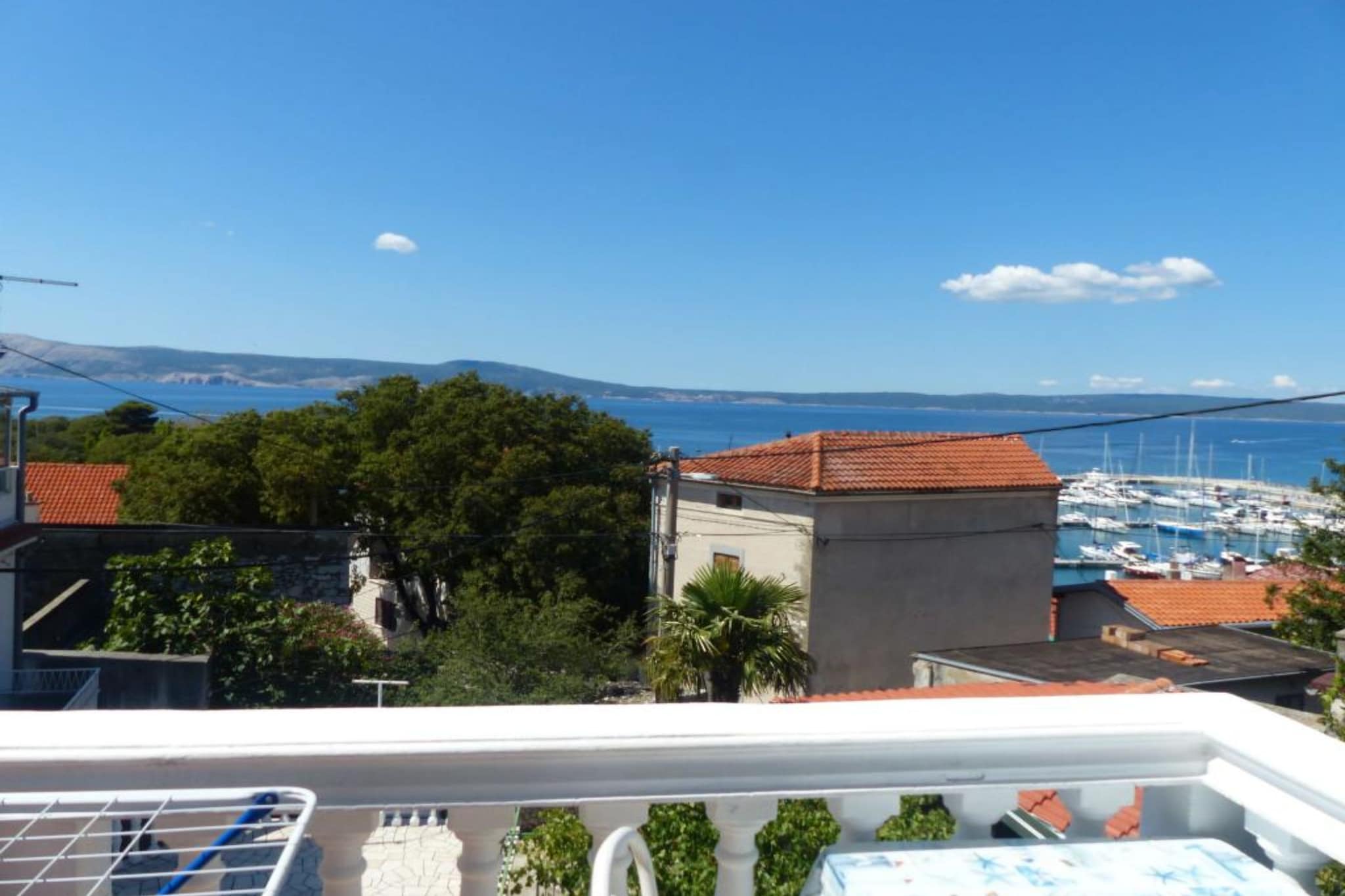Apartments Tina - Double Room with Terrace and Sea view-Buitenlucht