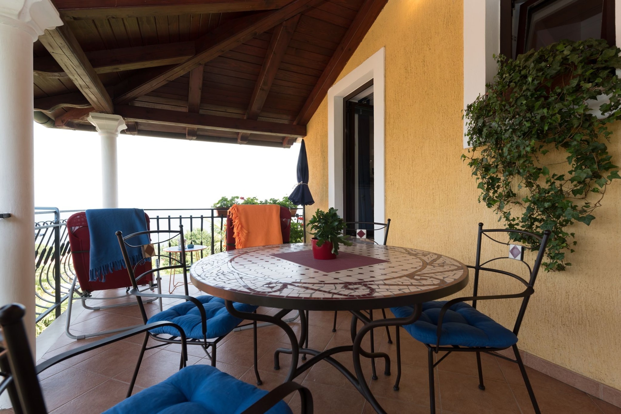 Stylish Lovran Sea View Apartments - One Bedroom Apartment with Terrace and Sea View-Terrace