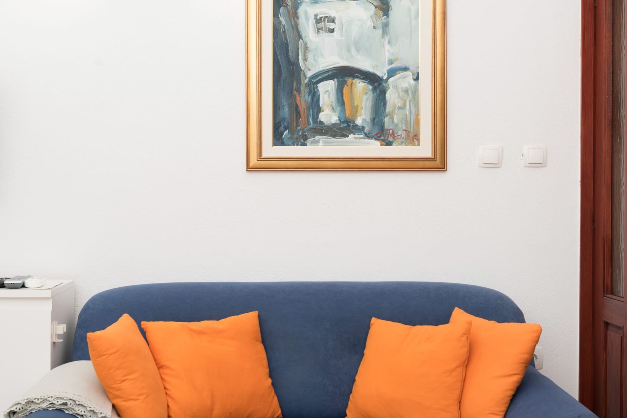Stylish Lovran Sea View Apartments - One Bedroom Apartment with Terrace and Sea View-Living room