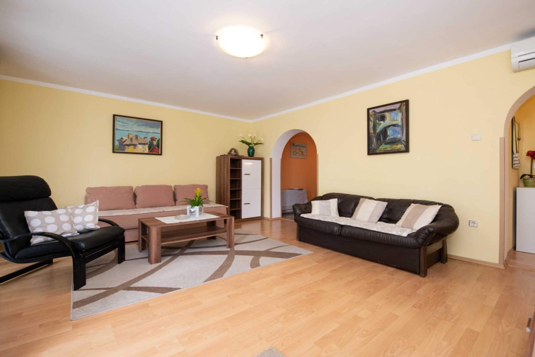 Elegant Opatija Apartments with Terrace  - One Bedroom Apartment with Terrace-Living room