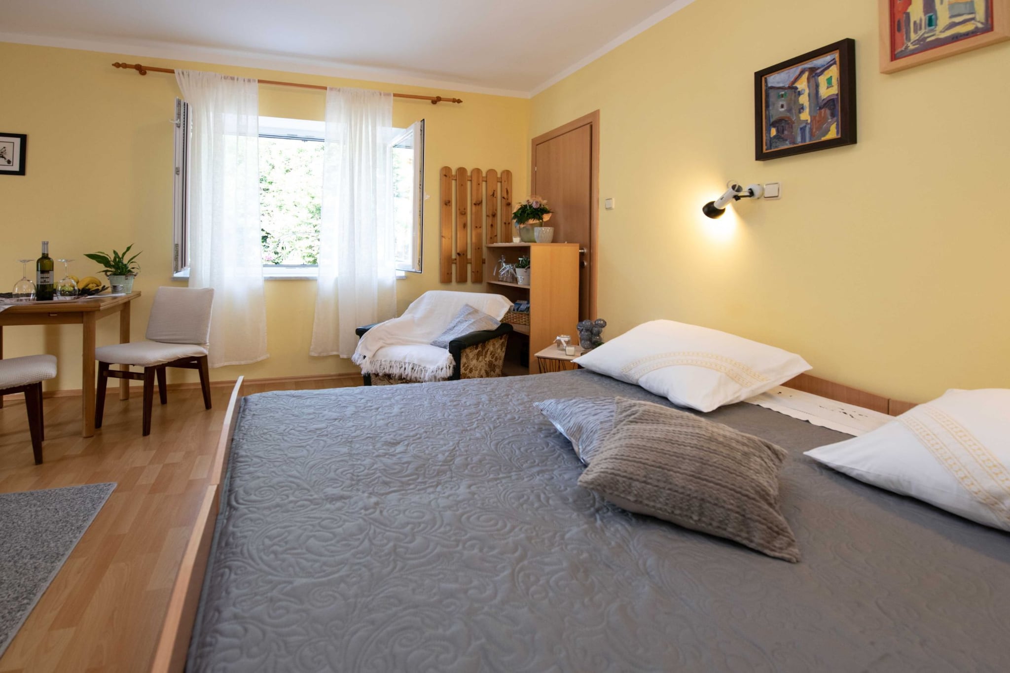 Elegant Opatija Apartments with Terrace - Studio Apartment with Terrace-Bedroom