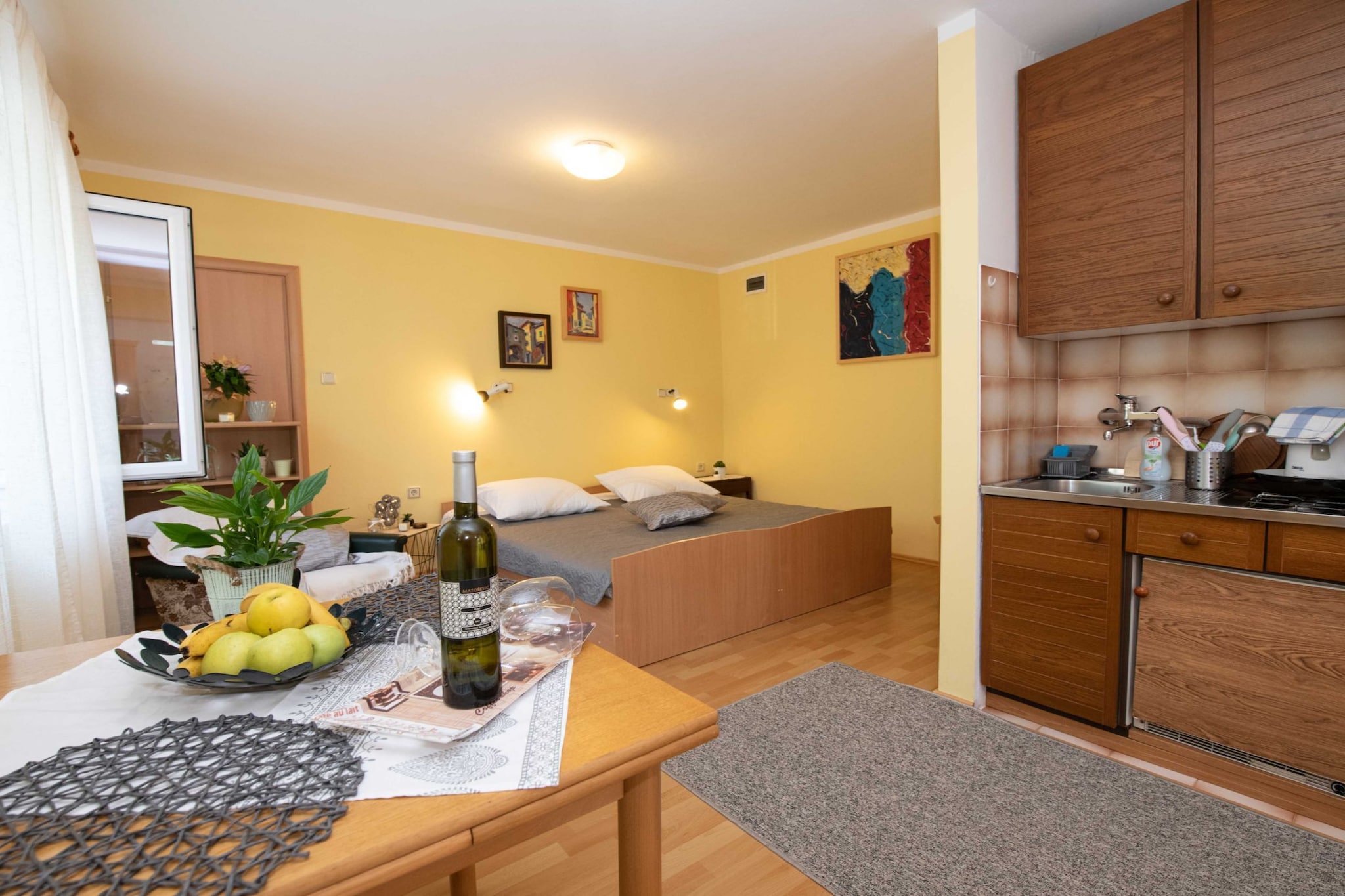 Elegant Opatija Apartments with Terrace - Studio Apartment with Terrace-Kitchen