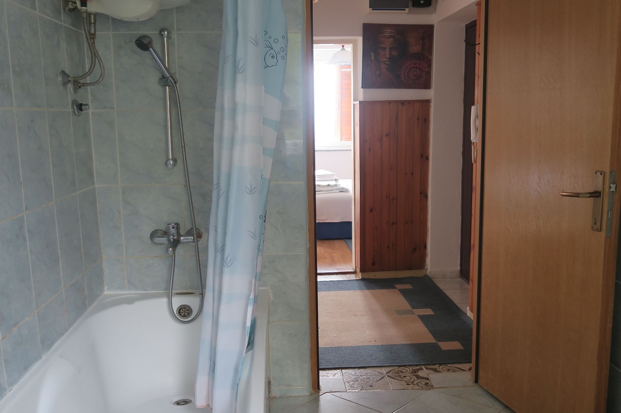 Cozy Lovran Apartment with Balcony - Two Bedroom Apartment with Sea View and Balcony-Badezimmer