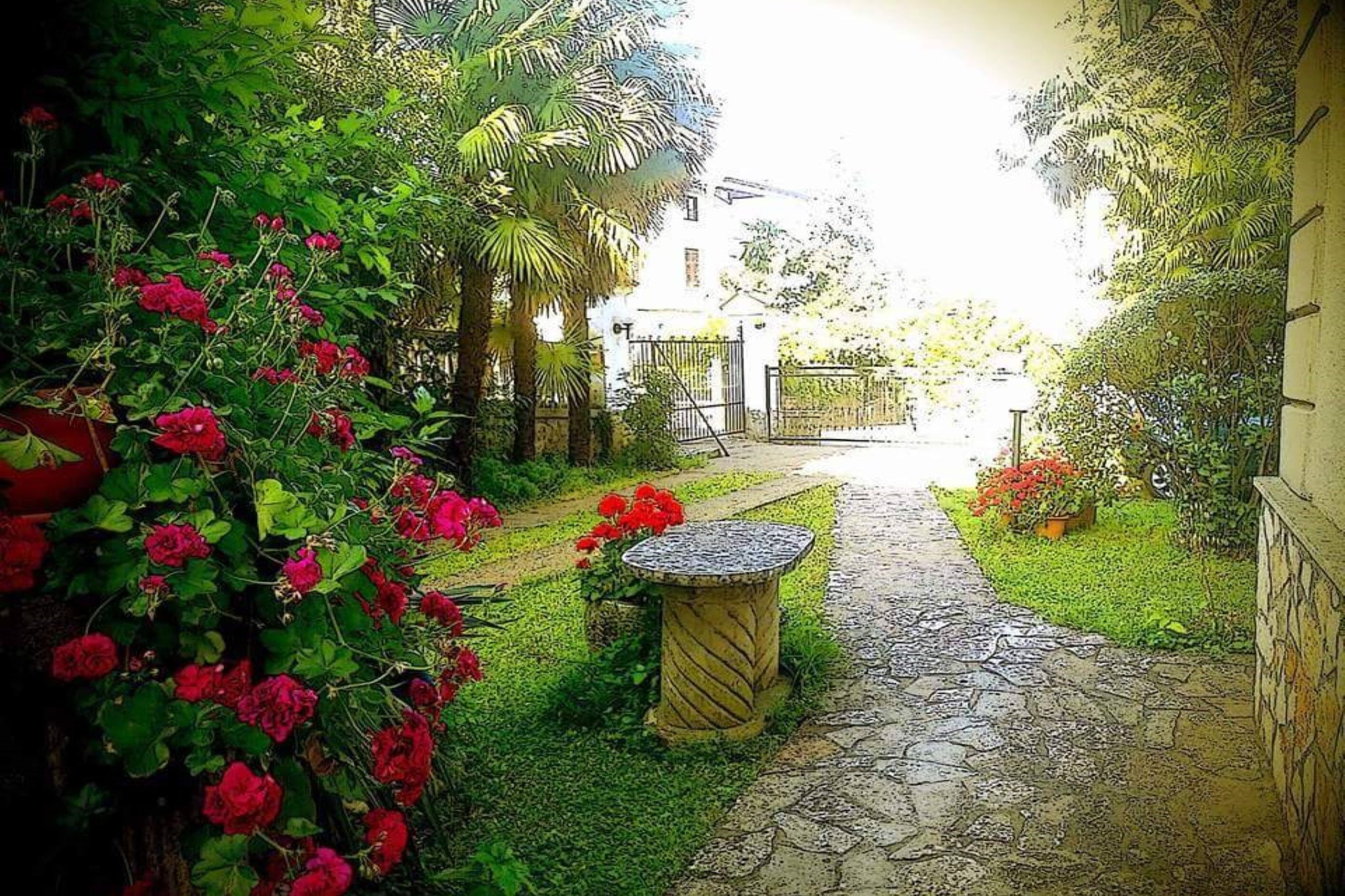 Secluded Lovran Apartment with Balcony and Patio- Two Bedroom Apartment-Gardens summer