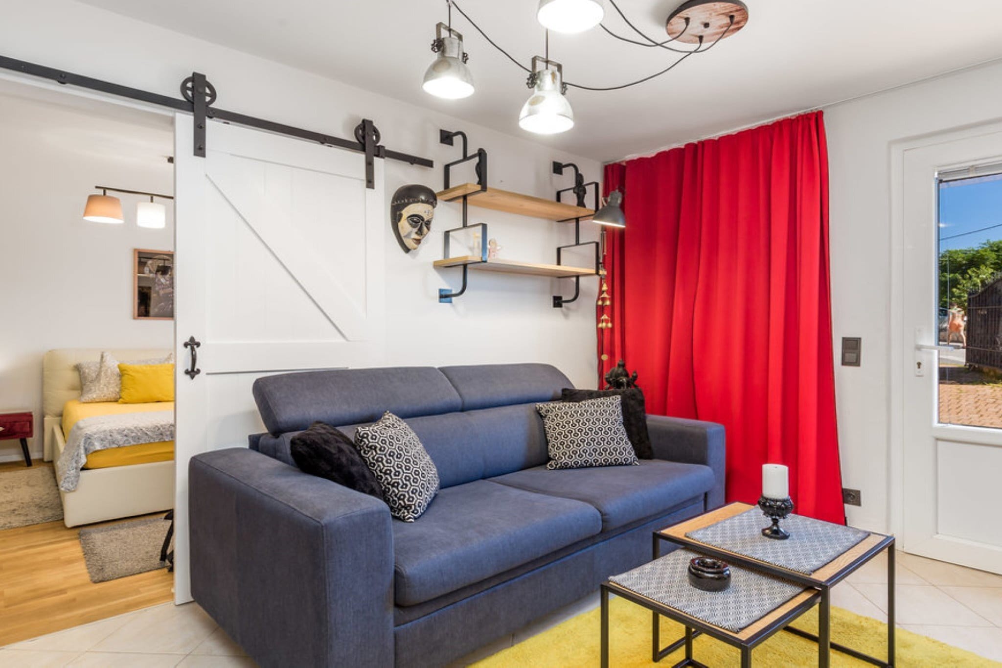 Luxury Rab Apartment with Terrace - One Bedroom Apartment with Terrace-Woonkamer