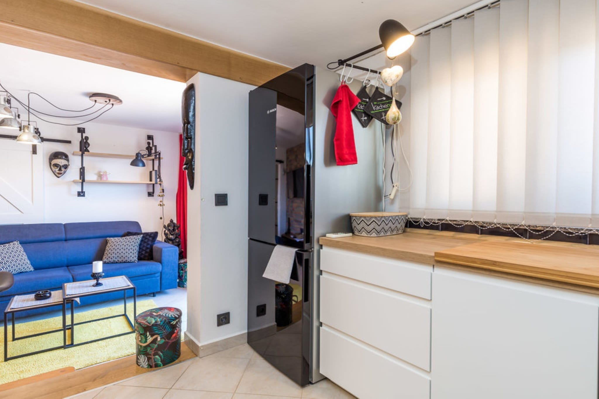 Luxury Rab Apartment with Terrace - One Bedroom Apartment with Terrace-Woonkamer