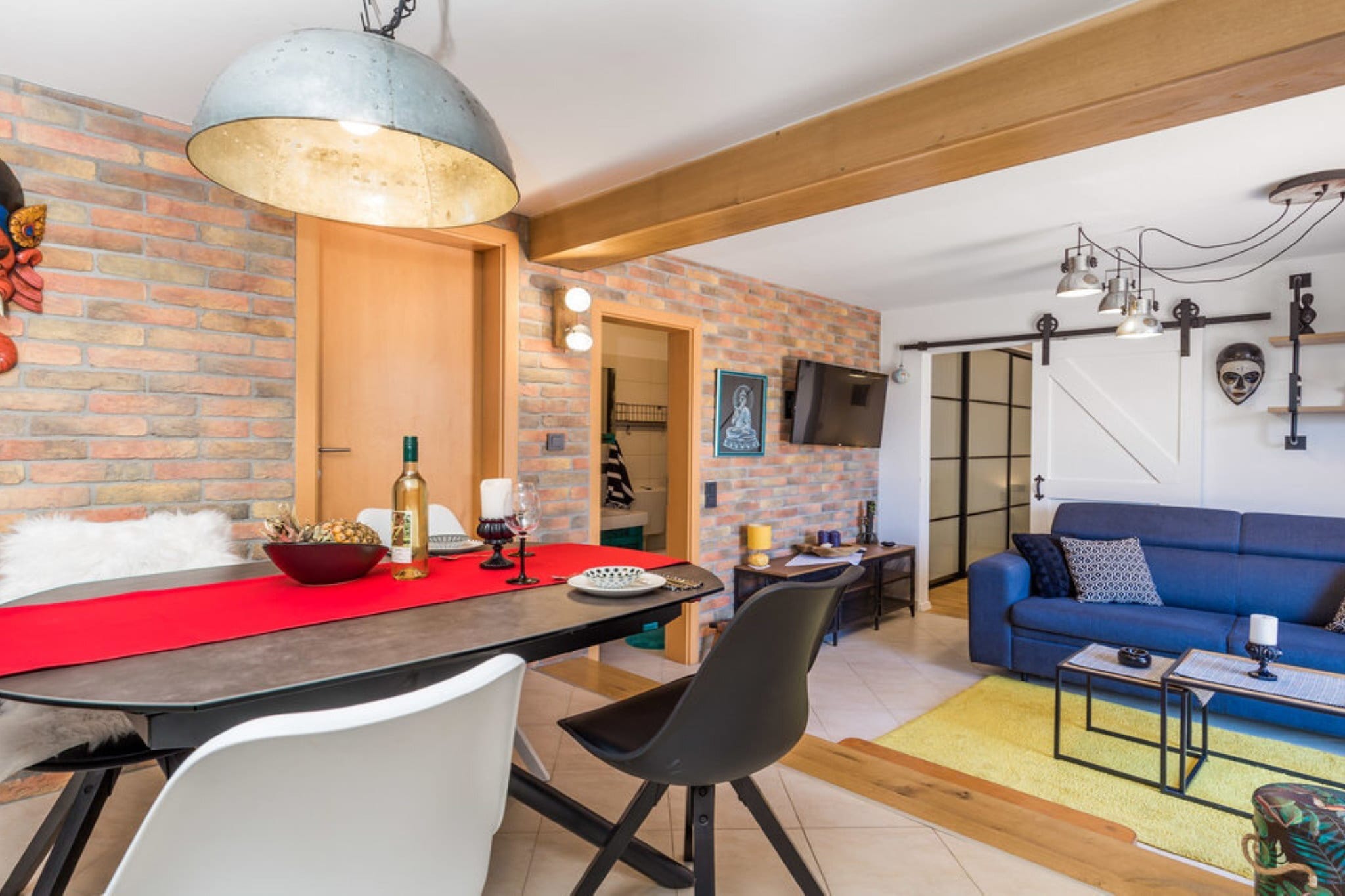 Luxury Rab Apartment with Terrace - One Bedroom Apartment with Terrace-Woonkamer