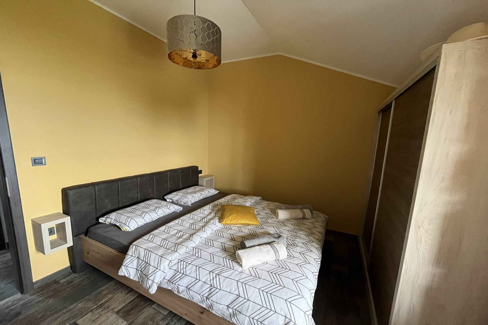 Splendid Holiday Home with Panoramic Sea Views Moscenicka Draga - Two Bedroom Holiday Home-Bedroom