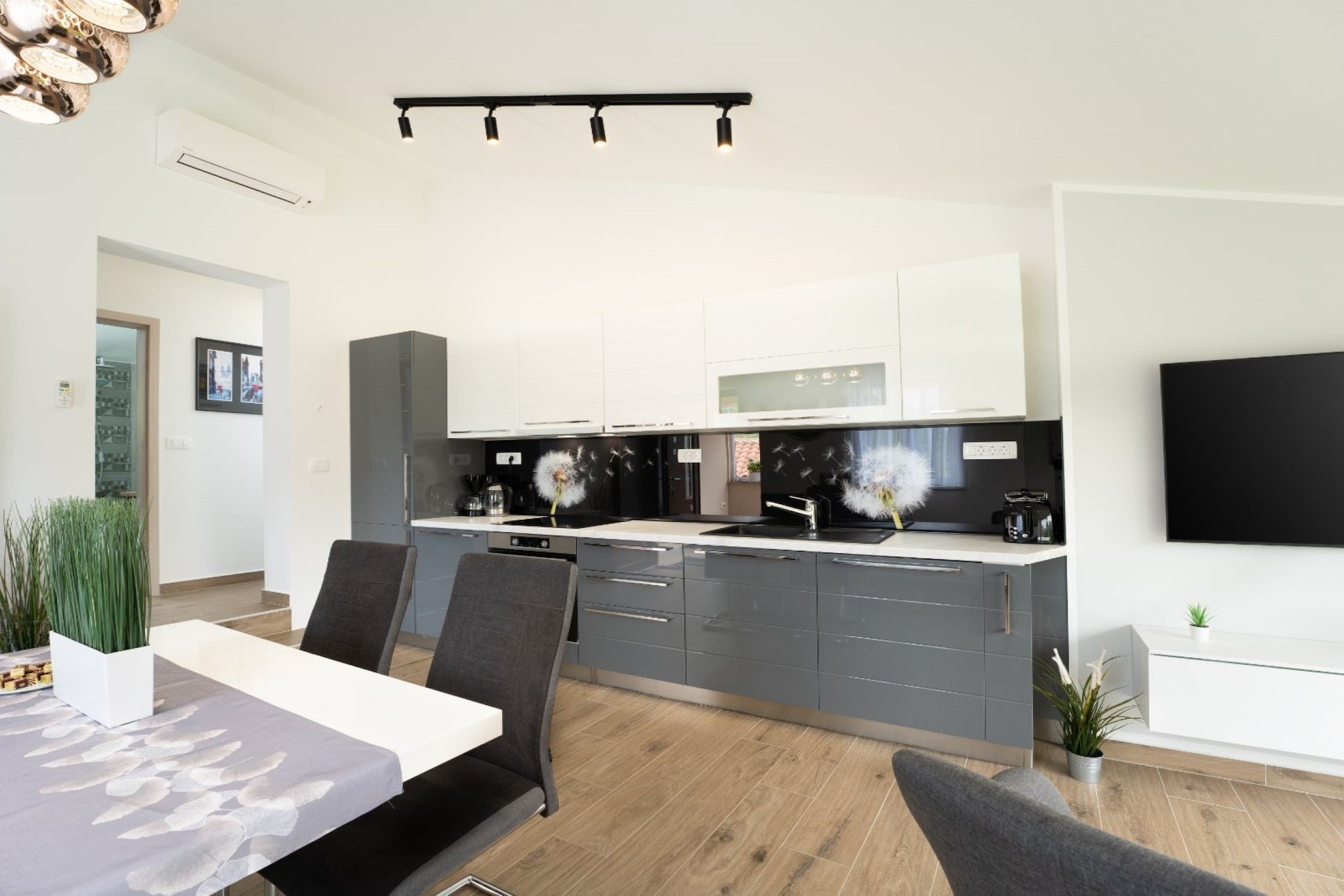Stylish Two Bedroom Apartment in Labin - Two Bedroom Apartment with Terrace-Kitchen