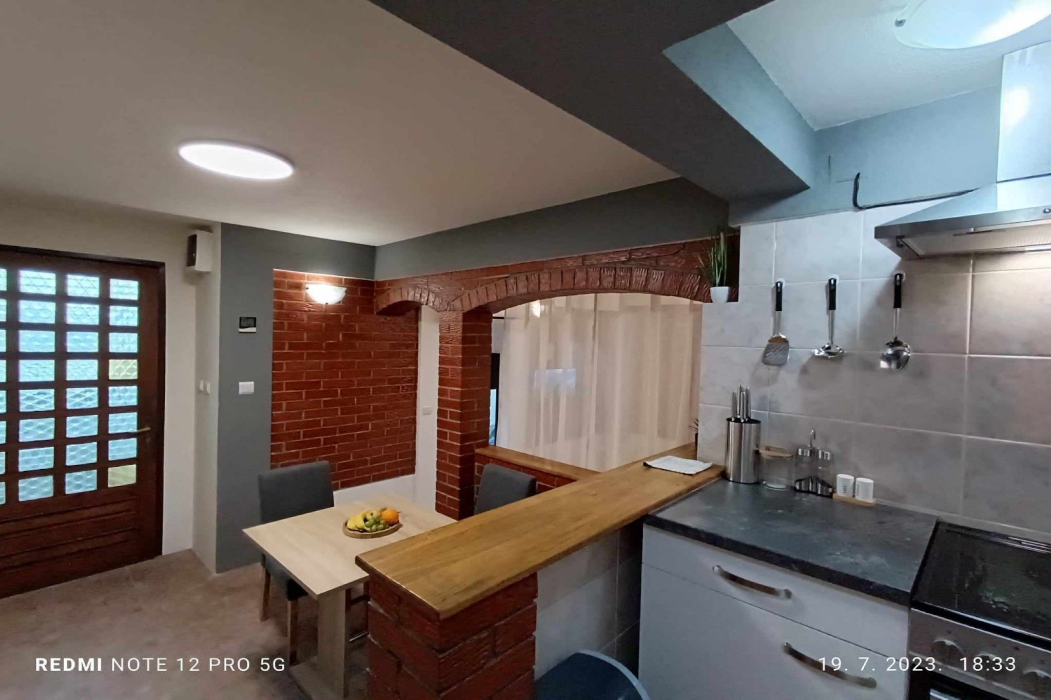 Cozy Lovran Apartment with Private Pool and Sea View - One Bedroom Apartment-Küche