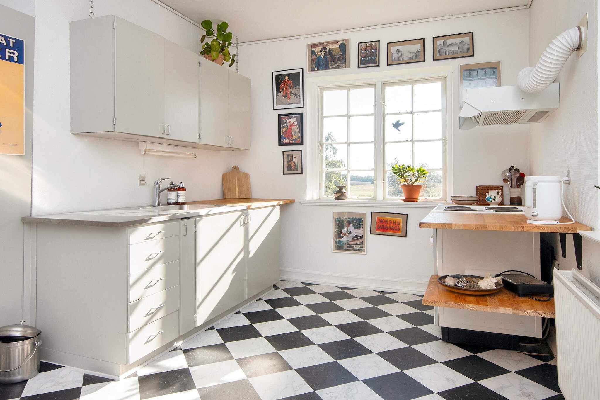 At Skovgårde you will find Enkesædet Bollegårds, which was originally built in 1920 and renovated in 1978. The first and second floors of the house are available for rent and feature wonderfully authentic furnishings and décor, with five bedrooms, two living rooms, a kitchen, and a bathroom. The house can accommodate up to 11 people and has private parking and a common area shared with the residents on the ground floor. There are three rooms with double beds, an attic room on the second floor with a single bed, and a sleeping/living room on the second floor with space for four people in two single beds and one double bed. The rooms have desks and closet space for unpacking. On the first floor, there is a lovely dining room and living room with a balcony overlooking the garden and fields, perfect for family gatherings and quality time.Kitchen for cooking and dining area and a bathroom with shower, toilet, and sink. On the second floor, in addition to the large bedroom/living room, there is also a landing with a sofa arrangement and TV, as well as another balcony overlooking the garden and fields. There is free WiFi and TV with Chromecast; the TV is located on the second floor.Plenty of space for both socializing and privacy if desired in the over 200m2 area. Smoking is not allowed in the common areas. The house is located in the countryside in beautiful natural surroundings, not far from the nearest beach and within driving distance of various attractions and shopping opportunities in the local area. The nearby shooting range may occasionally be audible. The shooting range is always closed in July. Not available for rent to youth or trades groups.A refundable deposit might be charged closer to your check-in date. The security deposit ensures a smooth stay and covers any additional services or consumption charges.This deposit covers utilities consumed during your stay and any additional services that may be taken.The final amount will be adjusted based on actual meter readings, actual usage of extra services, and any remaining balance will be refunded within 21 days after checkout.This deposit simply acts as a prepayment for charges that  you would anyways pay for, ensuring a seamless stay and check-out experience.