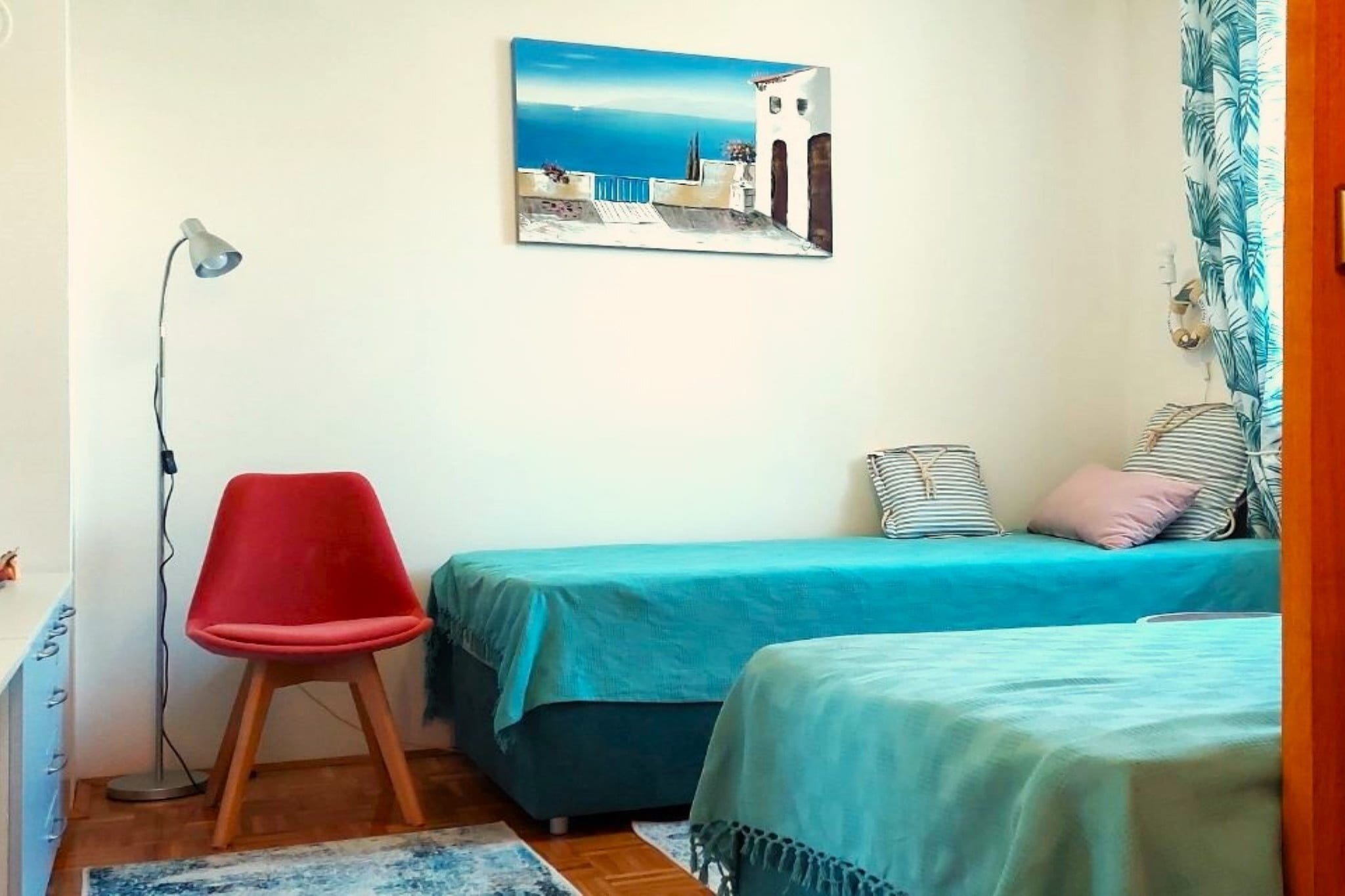 Charming Crikvenica Beachfront Apartment - One Bedroom Apartment-Schlafzimmer