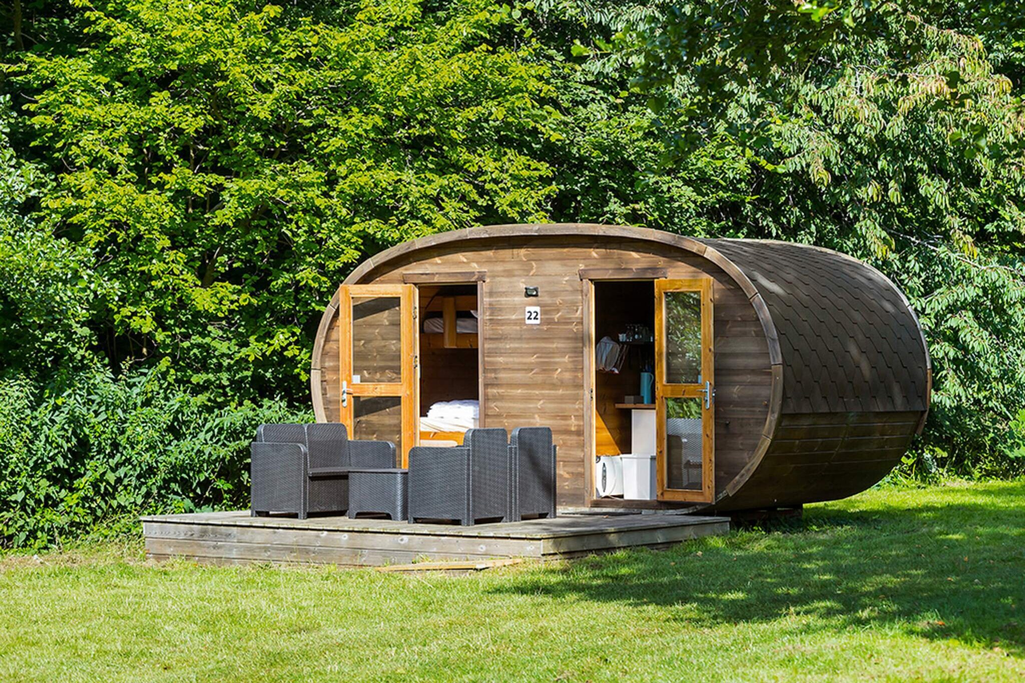 Internet Access DSL, Kitchen(coffee machine, microwave, freezer(shared with the owner )), Living/bed room(TV), bedroom(single sofa bed, double bed, double folding bed), bathroom(washbasin, shower, toilet), sauna(shared with other guests, indoor, heated), heating(central), courtyard, terrace, terrace, garden furniture, BBQ, parking, swimming pool(shared with other guests, indoor), swimming pool(shared with other guests, outside), play equipment