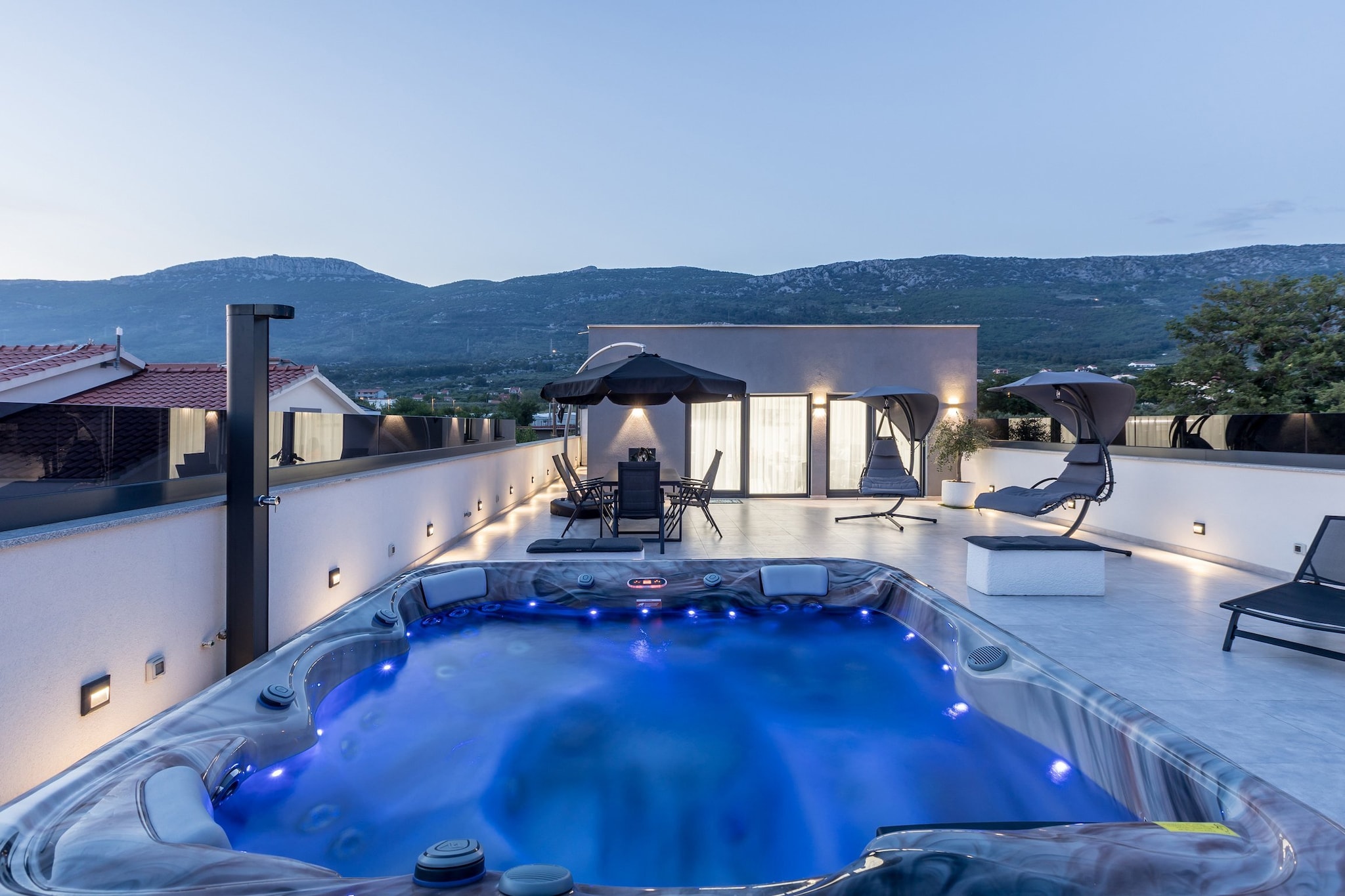 Scenic Kastel Luksic Apartments - Two Bedroom Apartment (owner Penthouse)-Terras