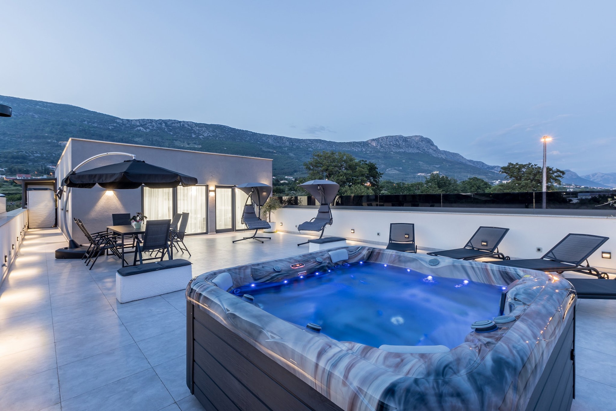 Scenic Kastel Luksic Apartments - Two Bedroom Apartment (owner Penthouse)-Terras