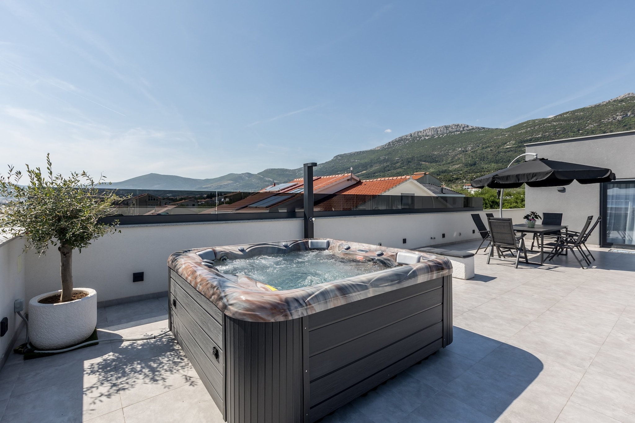 Scenic Kastel Luksic Apartments - Two Bedroom Apartment (owner Penthouse)-Terras