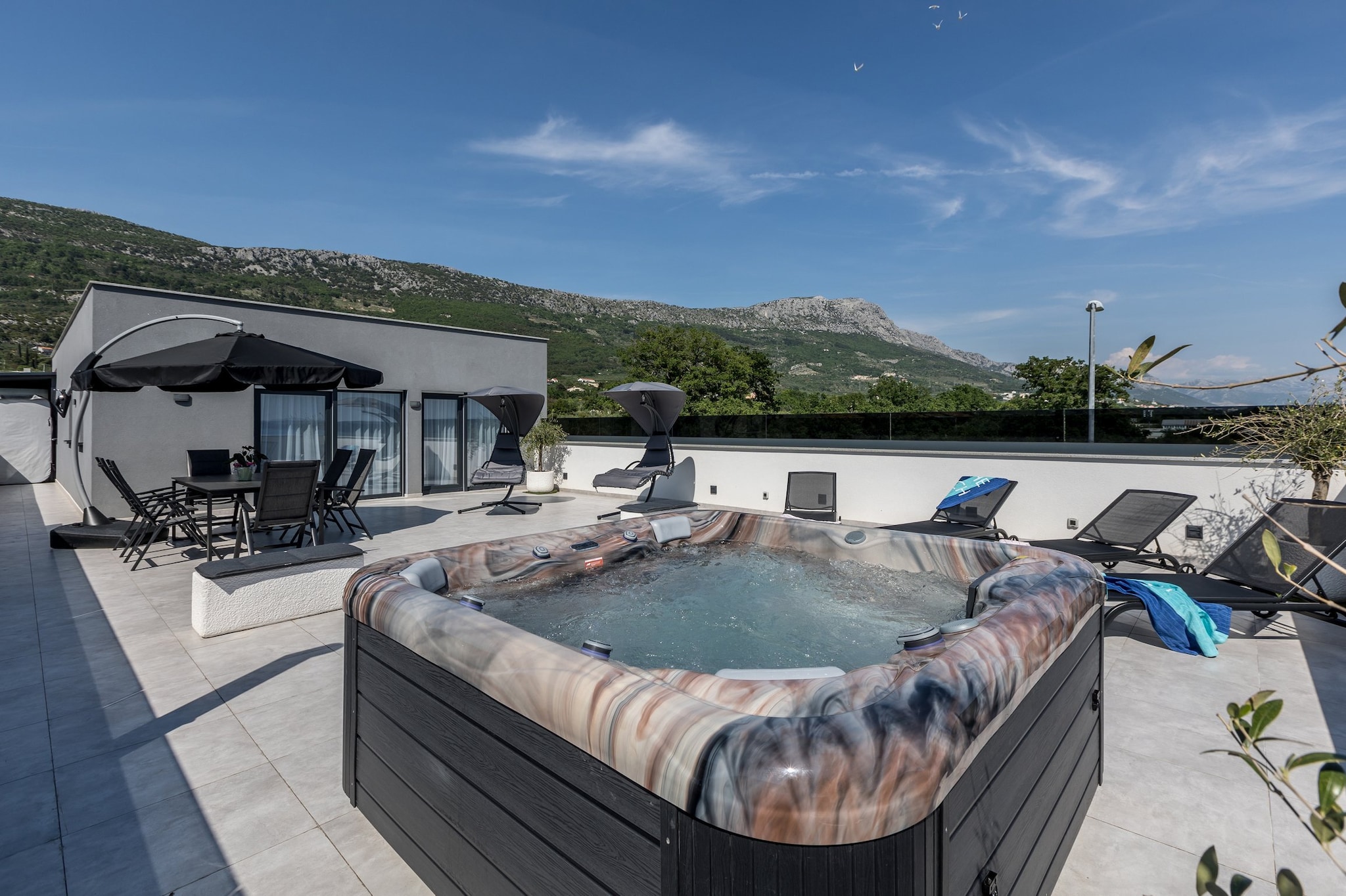 Scenic Kastel Luksic Apartments - Two Bedroom Apartment (owner Penthouse)-Terras