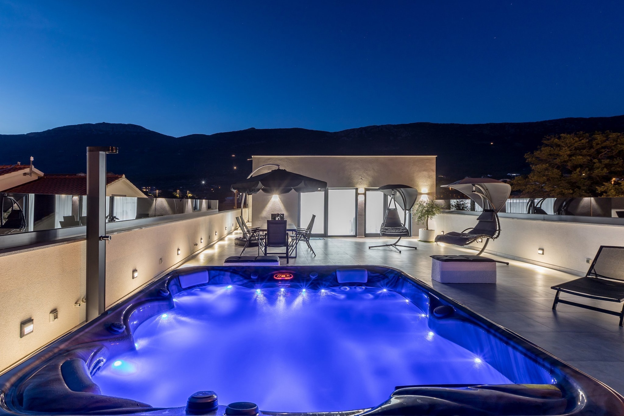 Scenic Kastel Luksic Apartments - Two Bedroom Apartment (owner Penthouse)-Terras