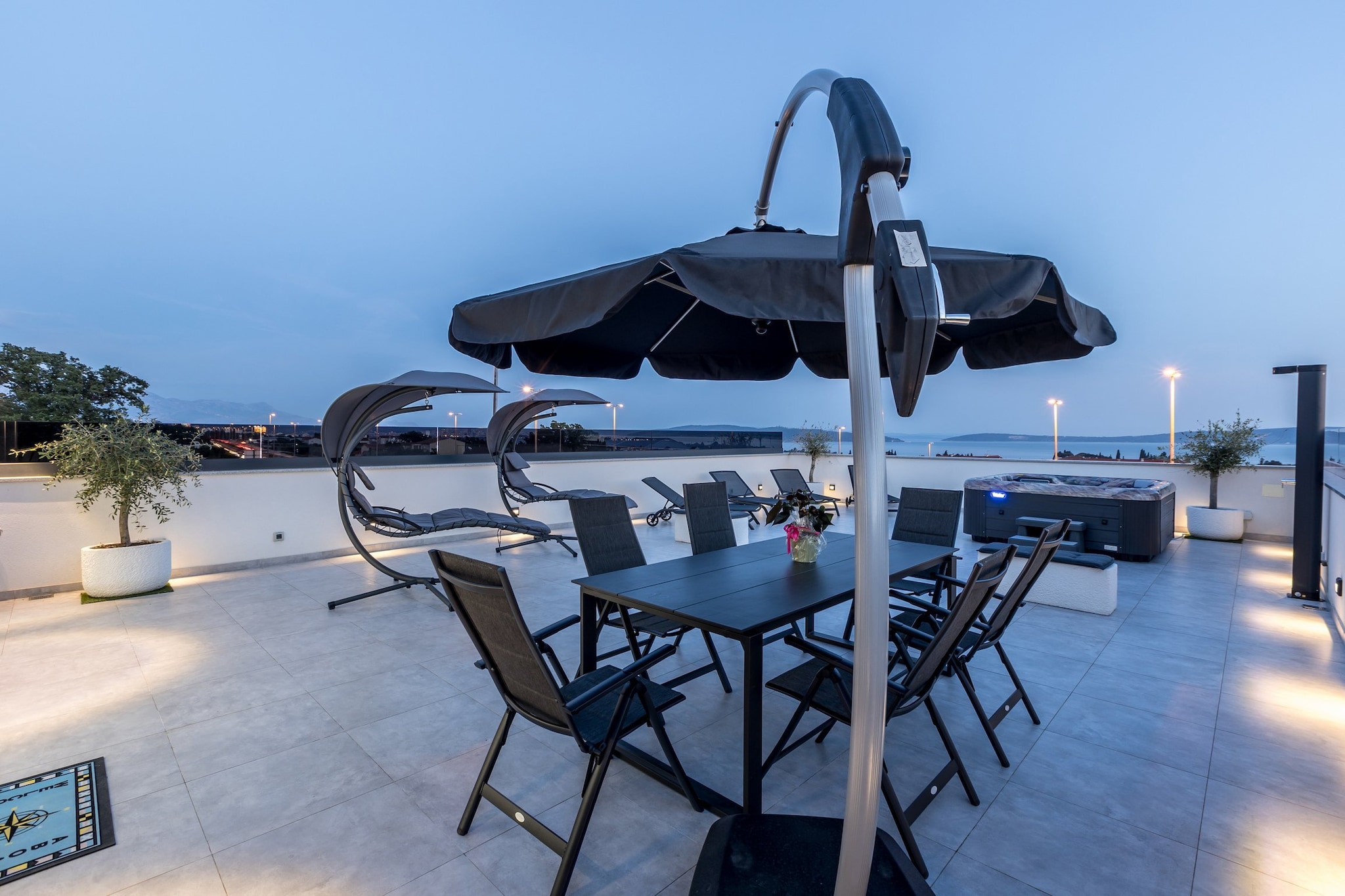 Scenic Kastel Luksic Apartments - Two Bedroom Apartment (owner Penthouse)-Terras