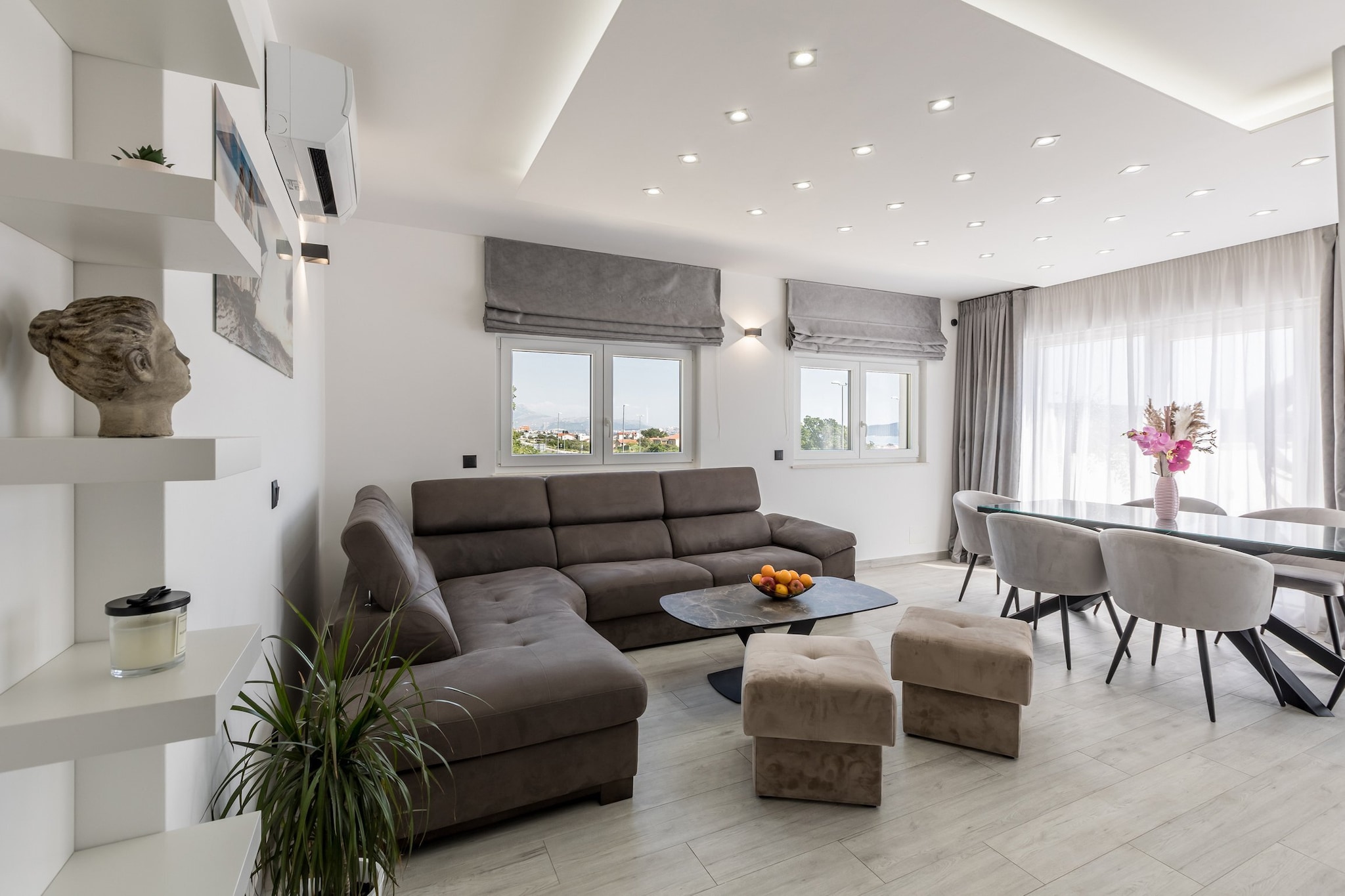 Scenic Kastel Luksic Apartments - Two Bedroom Apartment (owner Penthouse)-Woonkamer