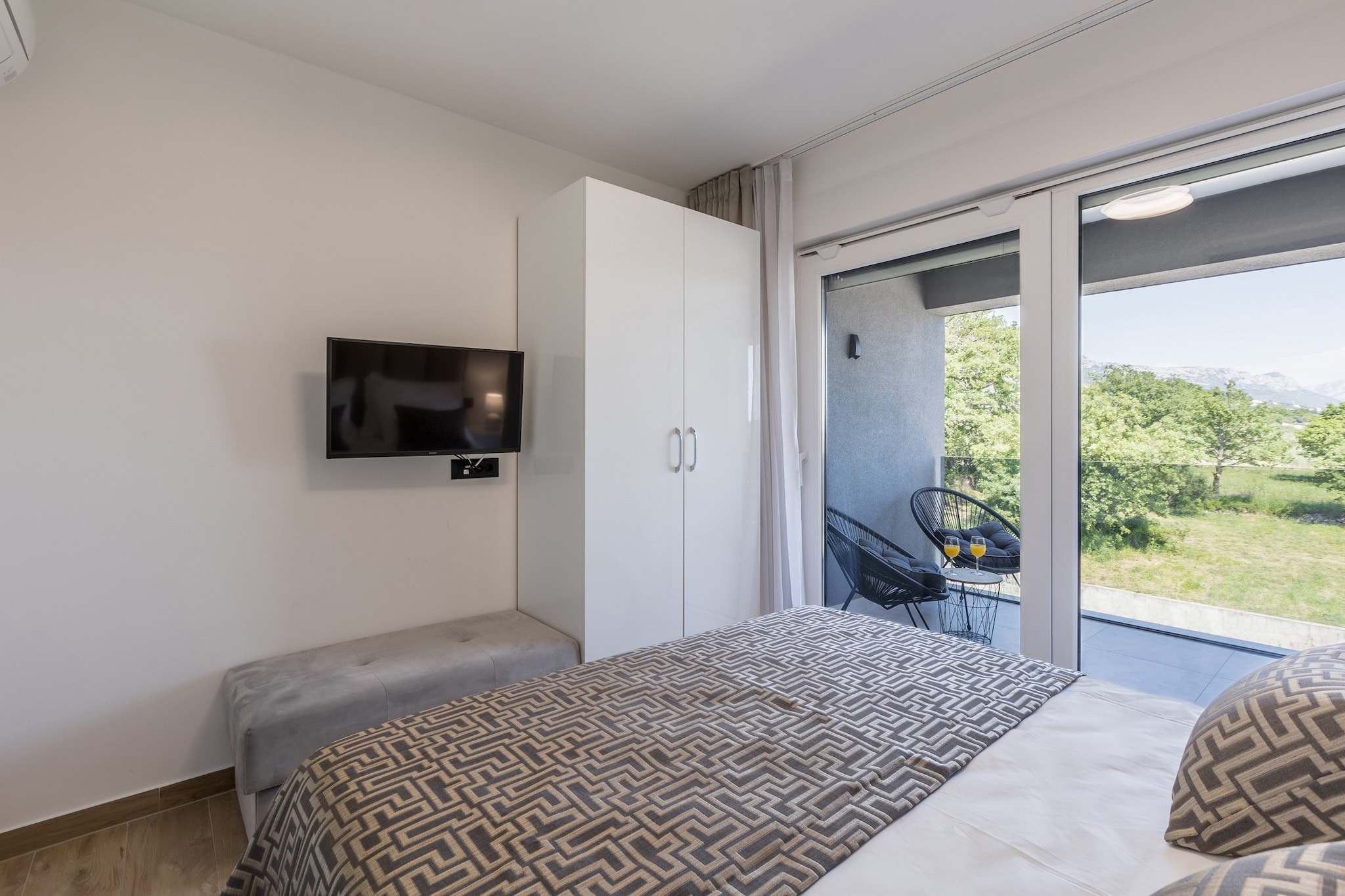 Scenic Kastel Luksic Apartments - Two Bedroom Apartment (owner Penthouse)-Slaapkamer