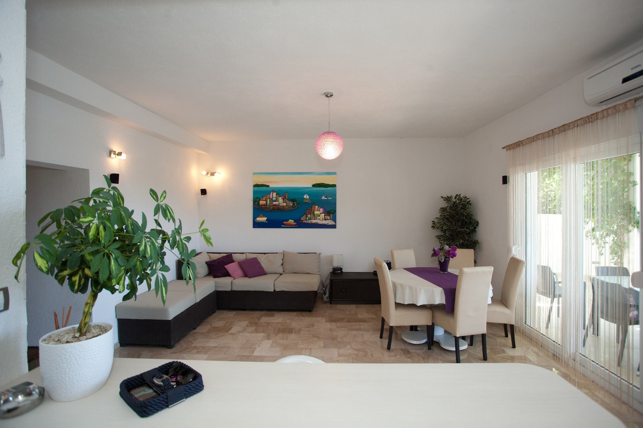 Wonderful Visinisce Apartments with Terrace and Sea Views - Standard Two Bedroom Apartment  (Owner 1)-Living room