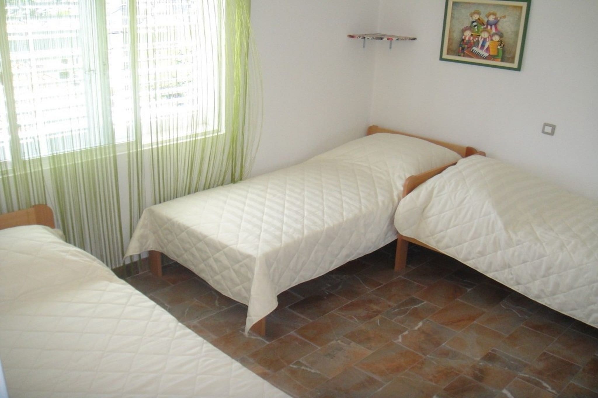 Wonderful Visinisce Apartments with Terrace and Sea Views - Comfort Two Bedroom Apartment (Owner 3)-Slaapkamer
