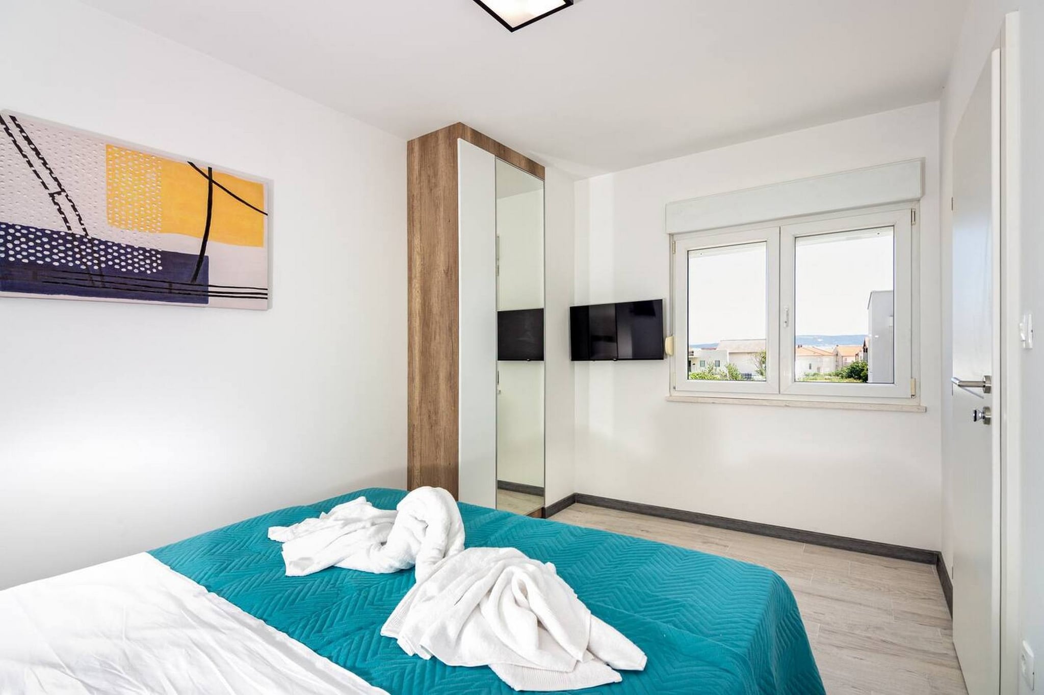 Modern Apartments with Private Balcony - One Bedroom Apartment (Owner S1)-Chambre