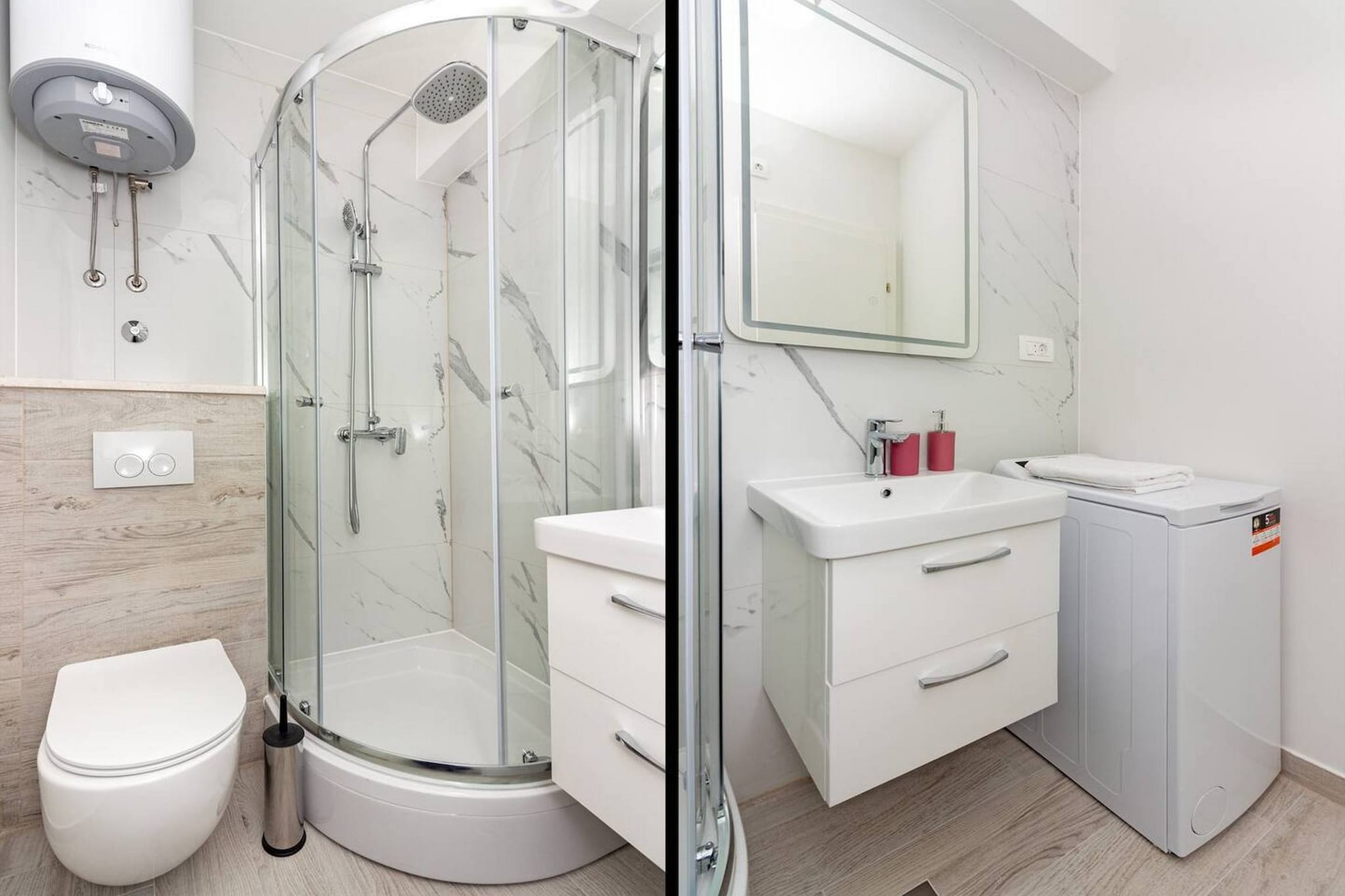 Modern Apartments with Private Balcony - Premium One Bedroom Apartment (Owner S2)-Salle de bain