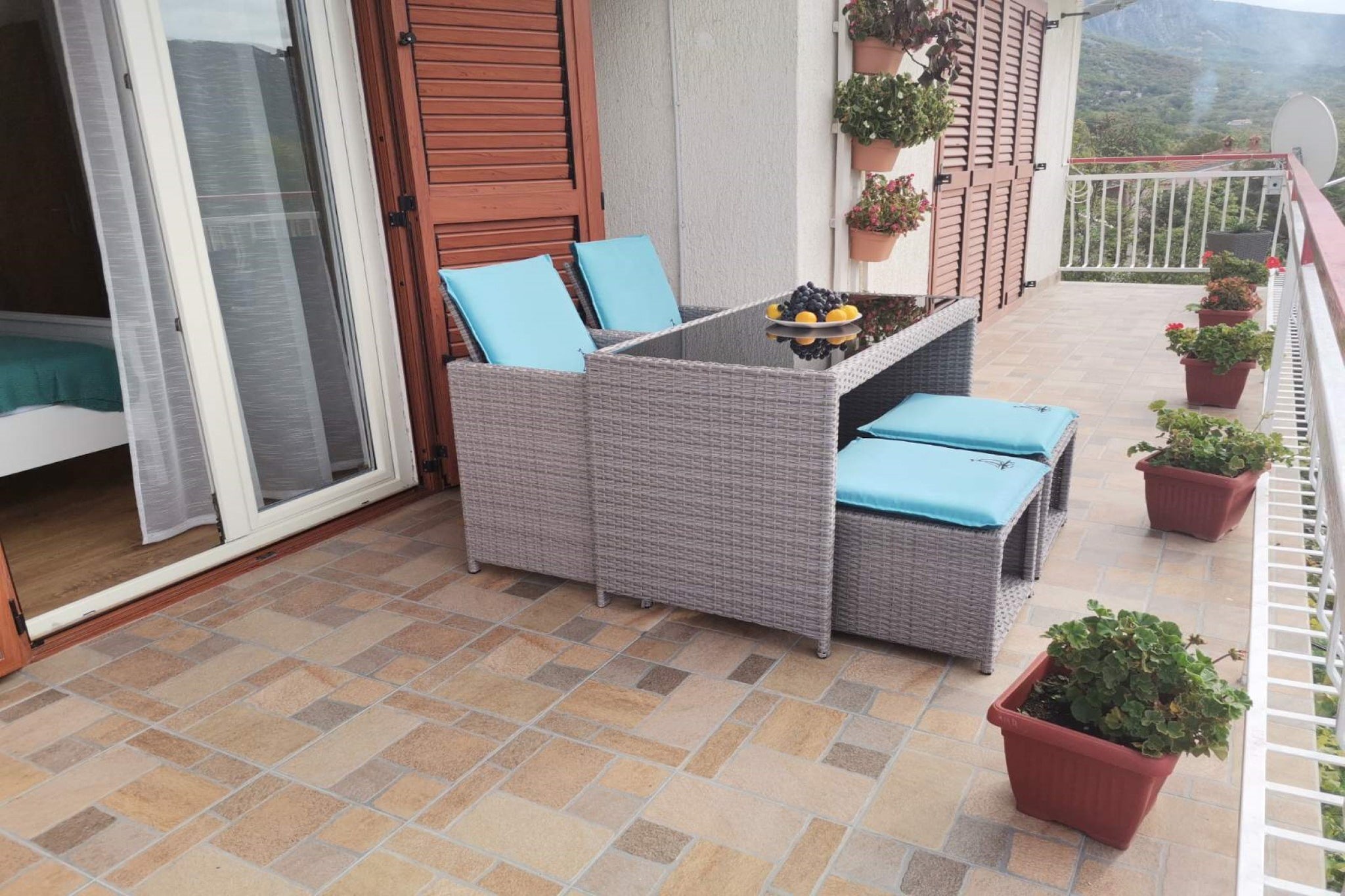Chic Apartment Tribalj with Private Balcony - One Bedroom Apartment