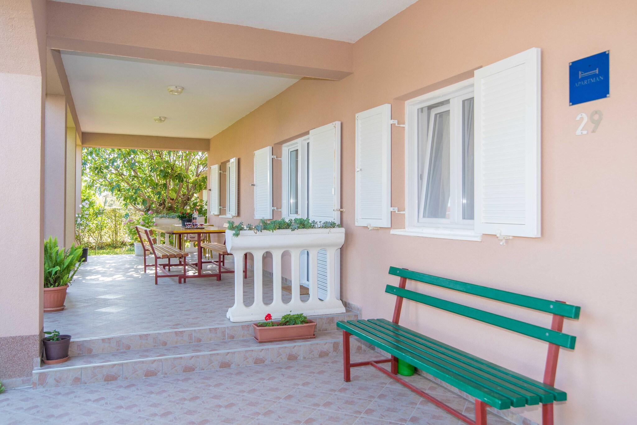 Comfortable Kastel Stafilic Apartment with Balcony - Two Bedroom Apartment with Balcony and Sea View-Balcon-terrasse