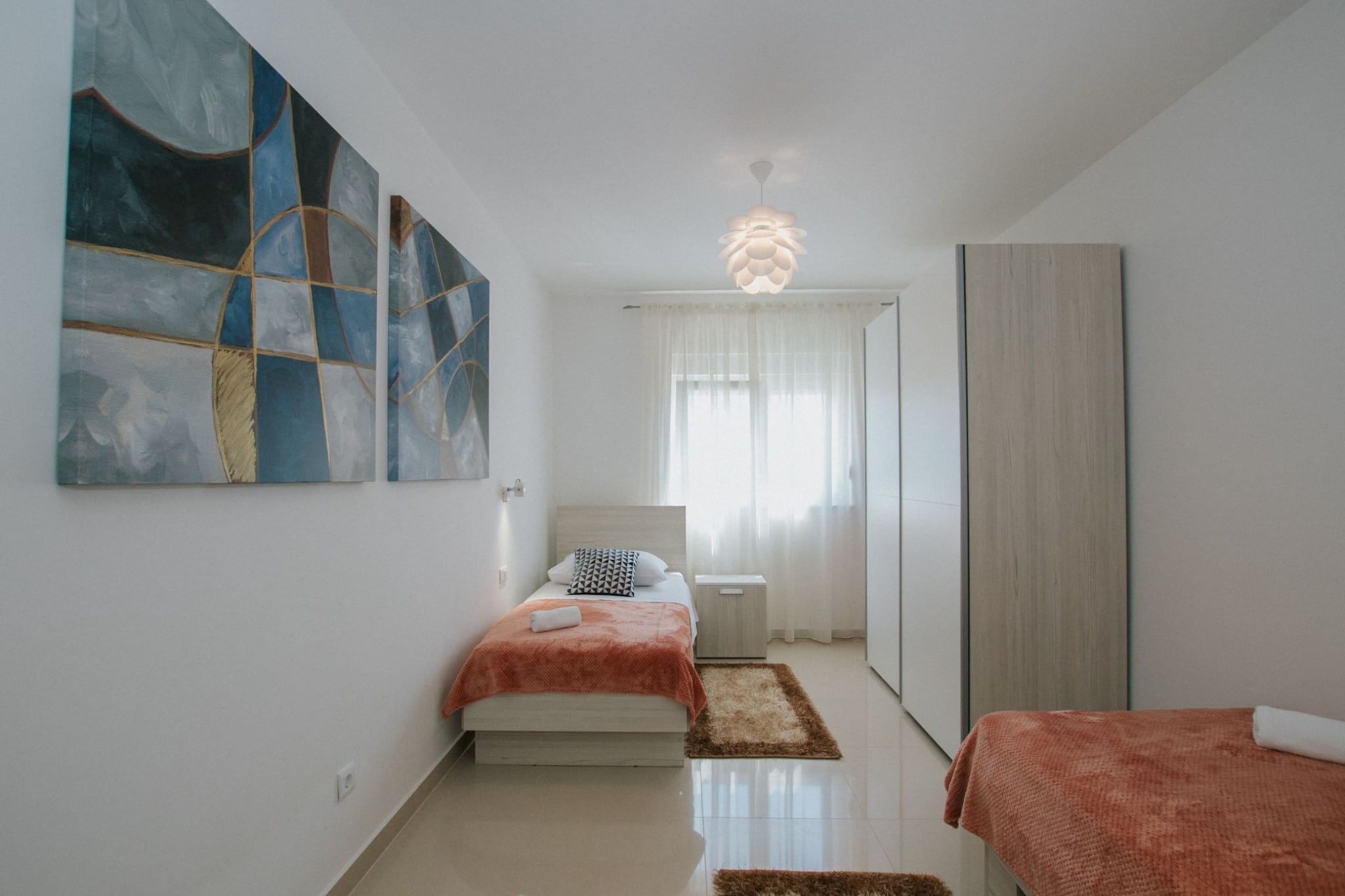 Scenic Sea View Apartment Trogir - Two Bedroom Apartment with Balcony and Sea View-Bedroom