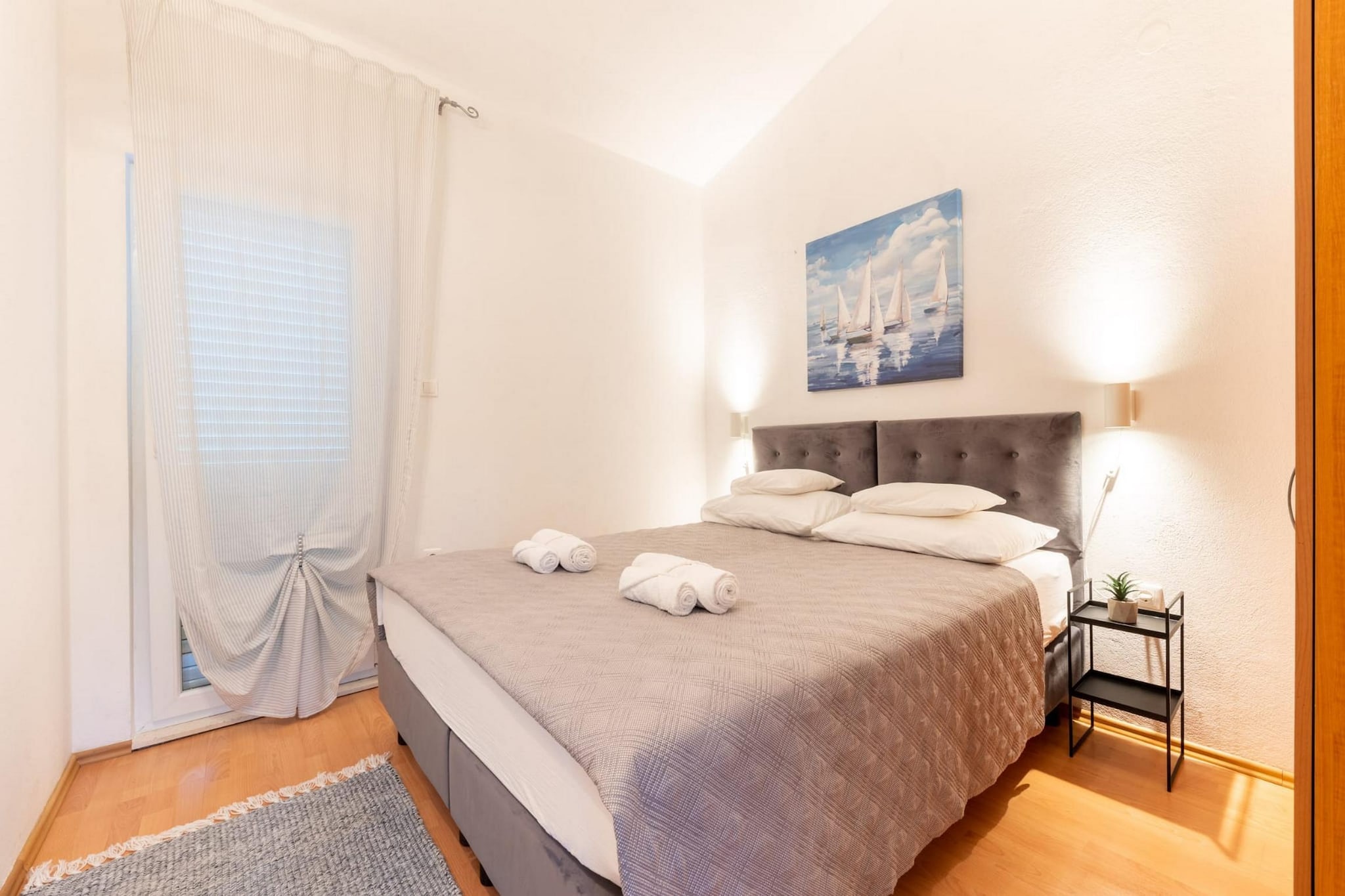 Spacious Prgomet Retreat with Private Pool, Fitness Centre, and Garden - Three Bedroom Villa-Bedroom
