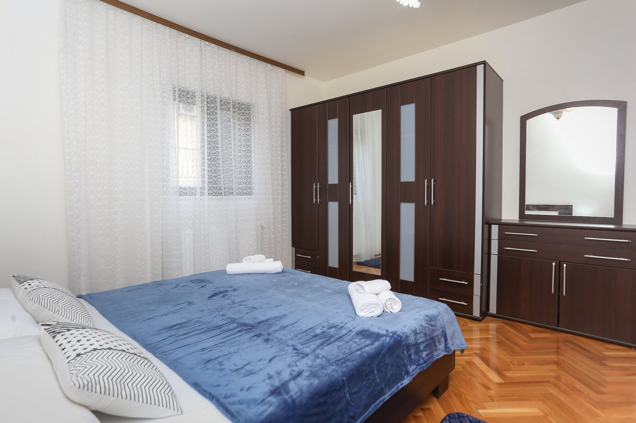 Sunny Elegant Apartments in Trogir - Classic Three Bedroom Apartment  with Balcony  (owner 1)-Bedroom