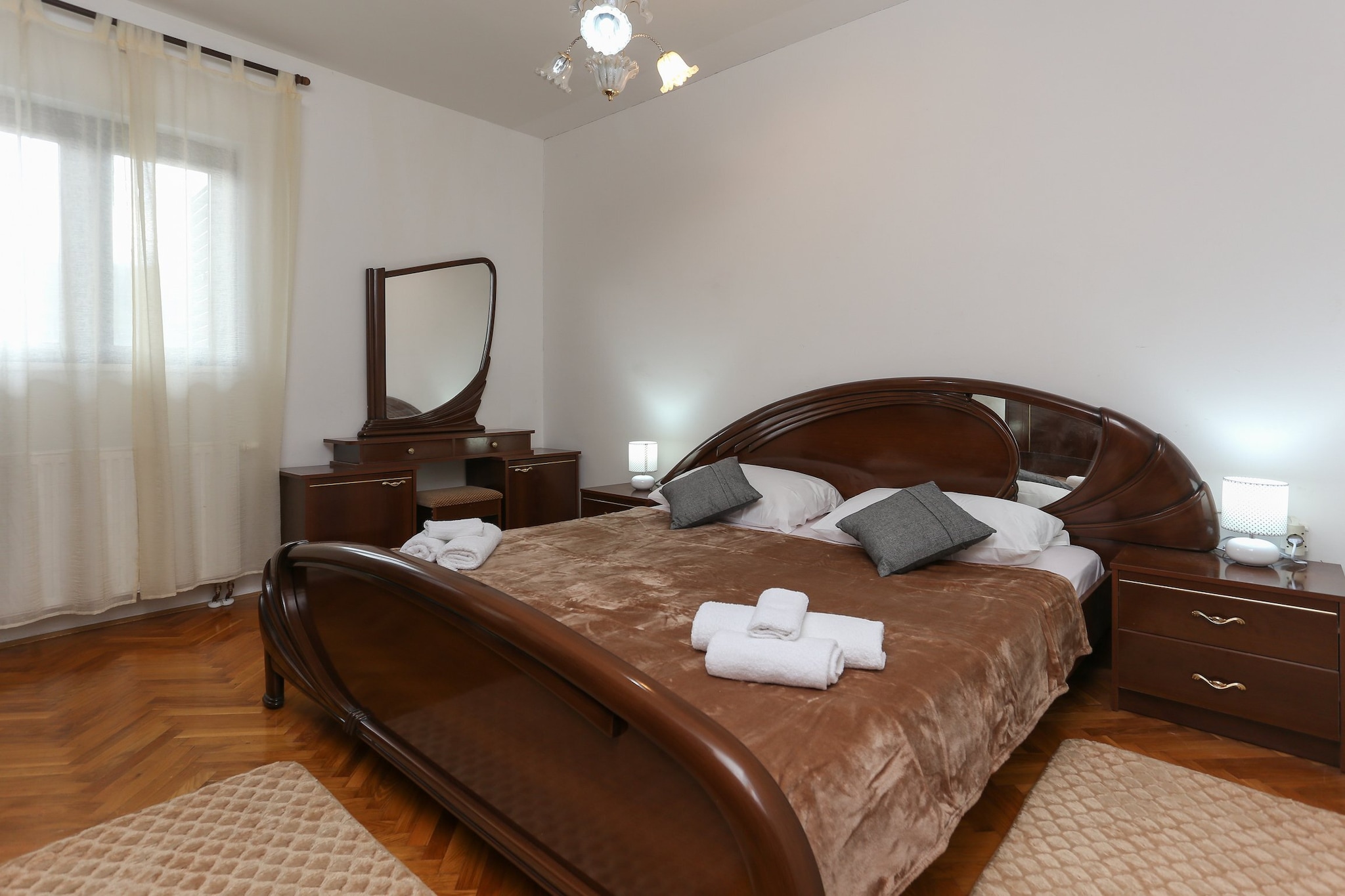 Sunny Elegant Apartments in Trogir - Classic Three Bedroom Apartment  with Balcony  (owner 1)-Bedroom