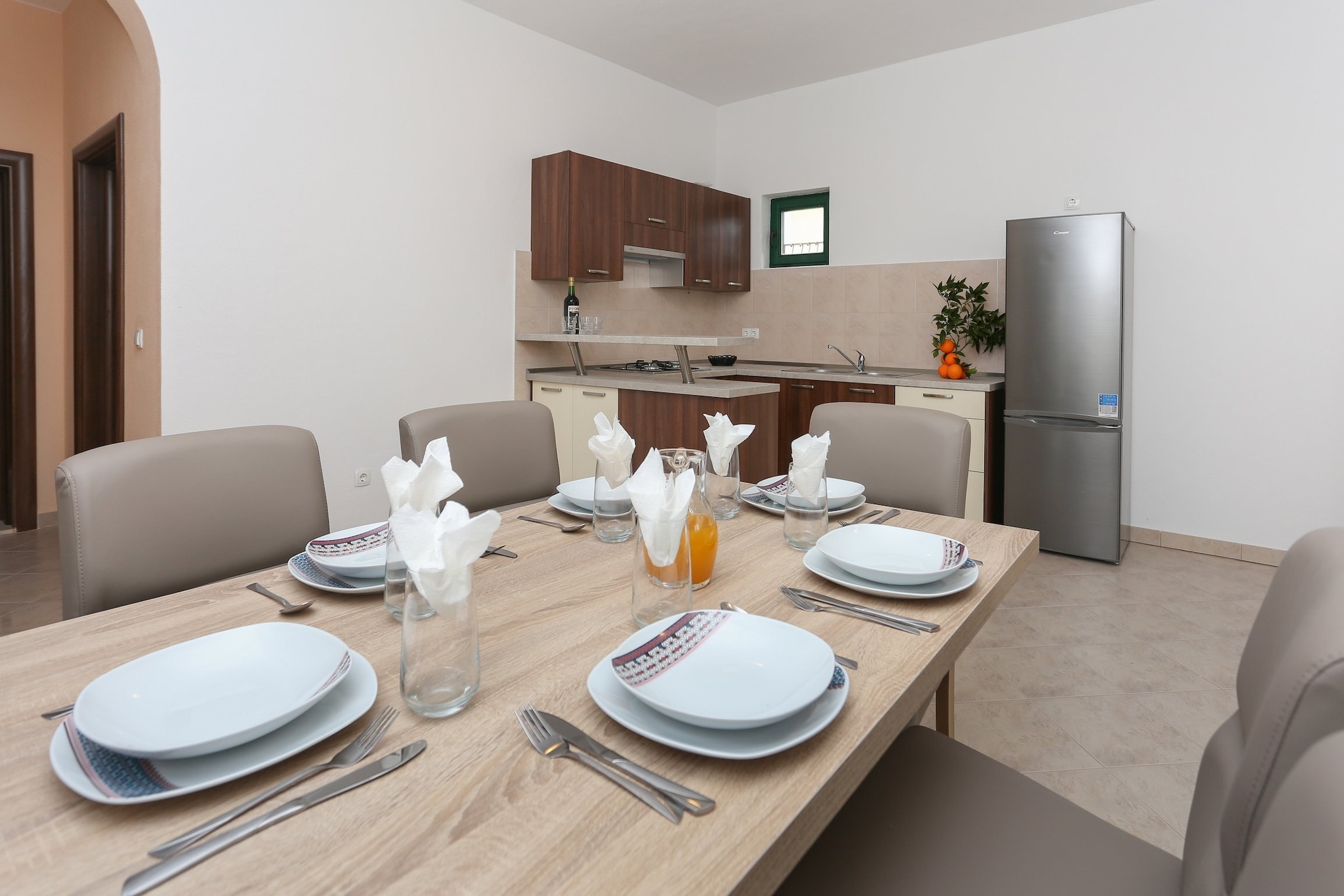 Sunny Elegant Apartments in Trogir - Standard Three Bedroom Apartment with Balcony (owner 2)-Salle à manger